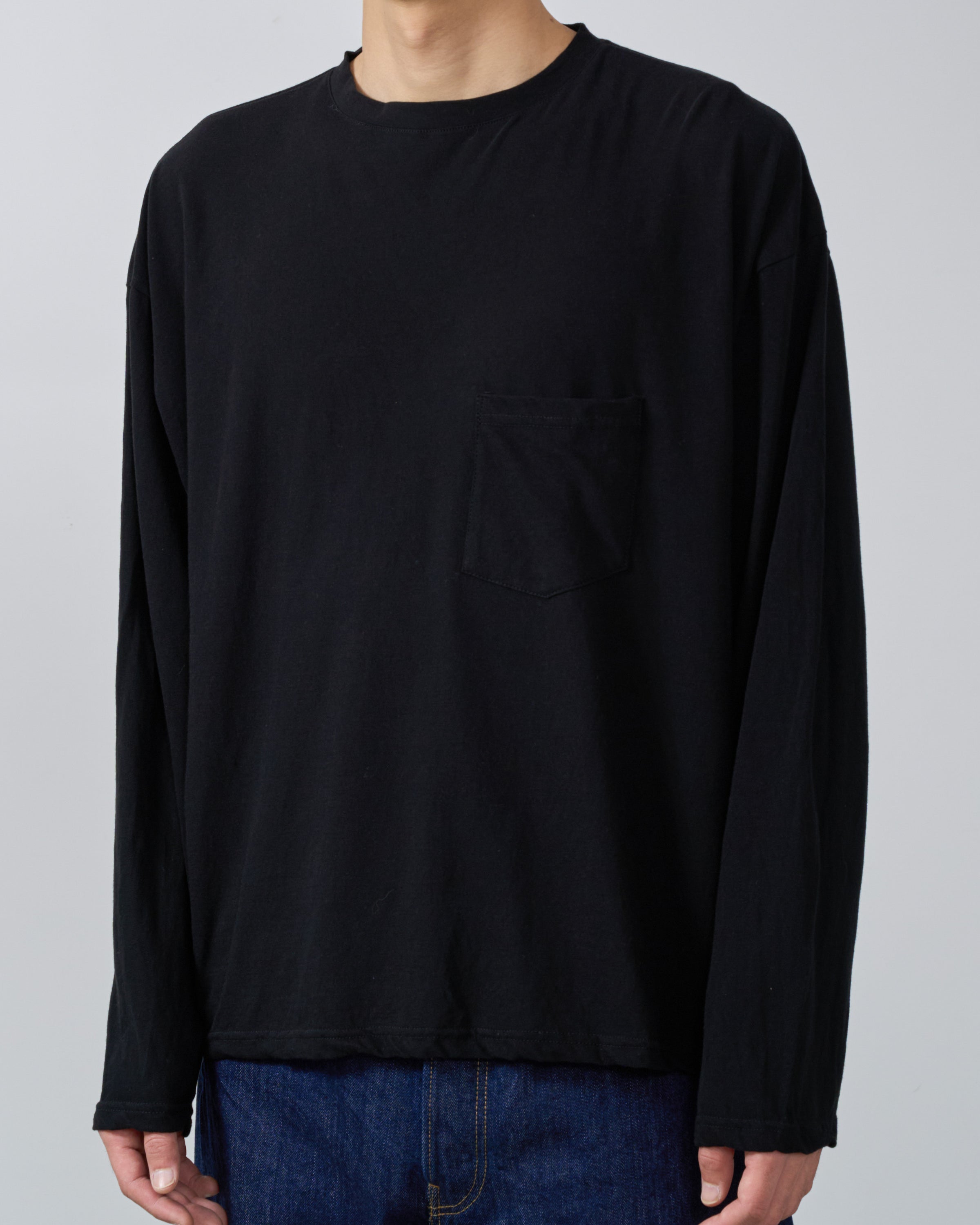1027 25SS Cutsew Long Sleeve, Black