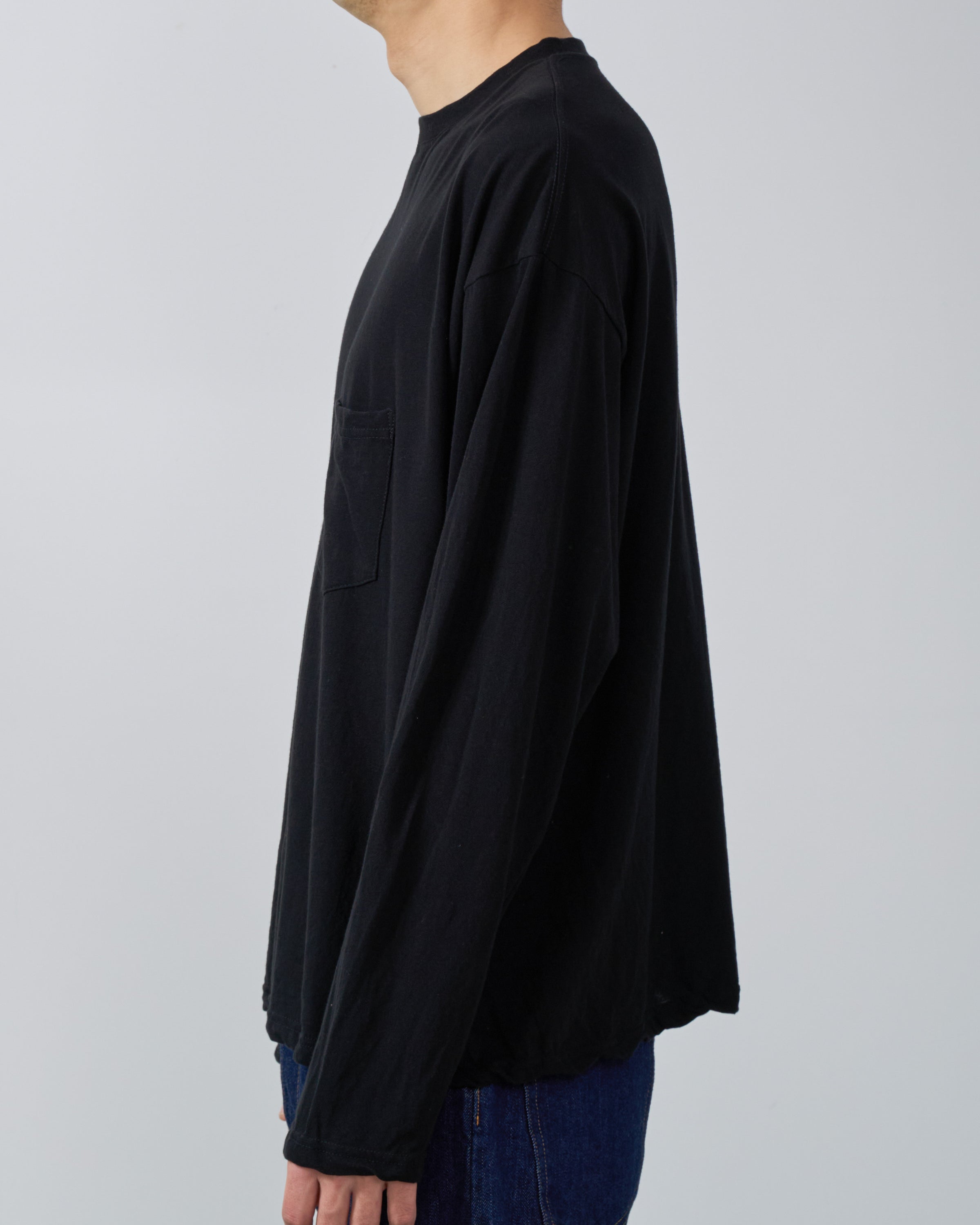 1027 25SS Cutsew Long Sleeve, Black