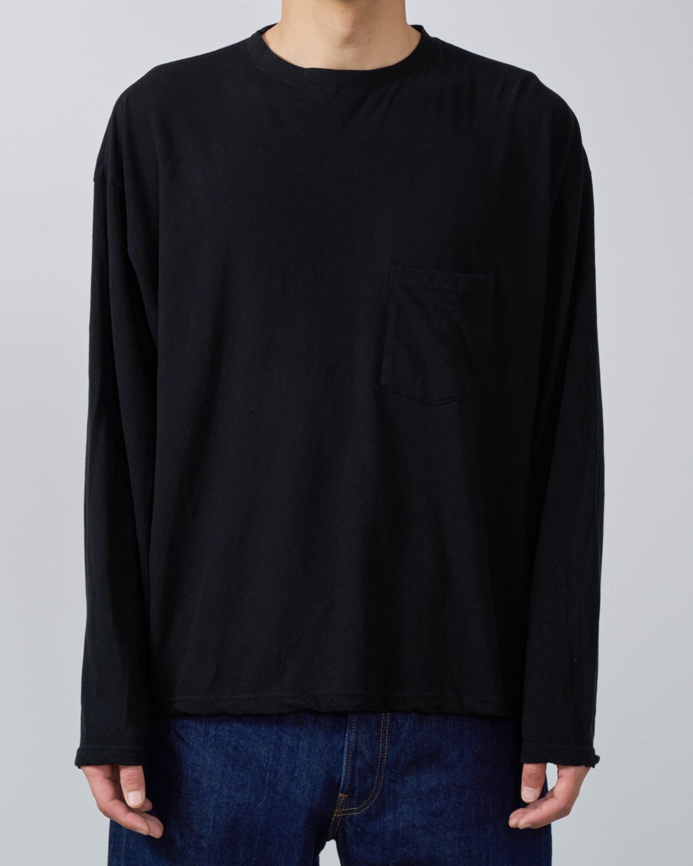 1027 25SS Cutsew Long Sleeve, Black