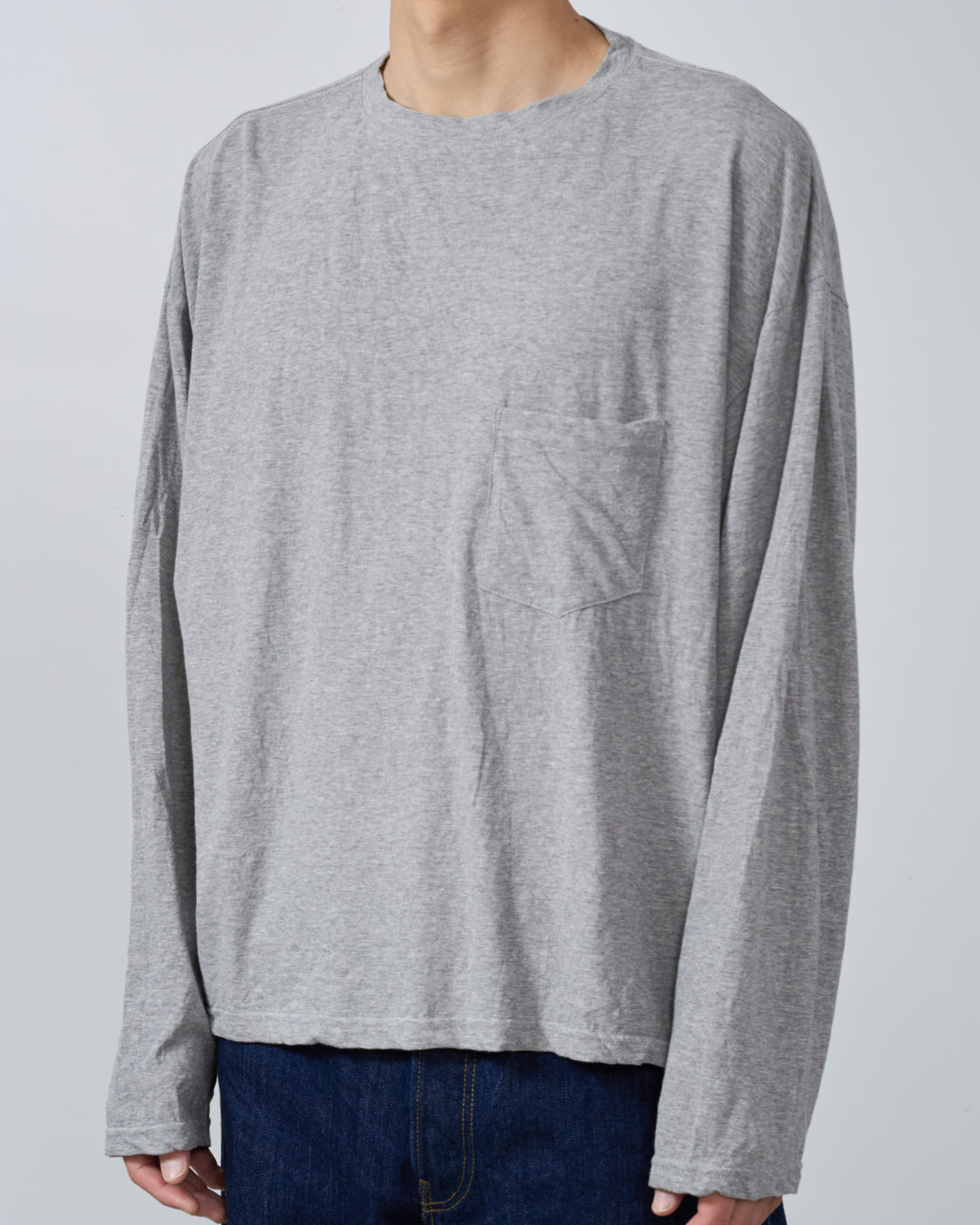 1027 25SS Cutsew Long Sleeve, Grey