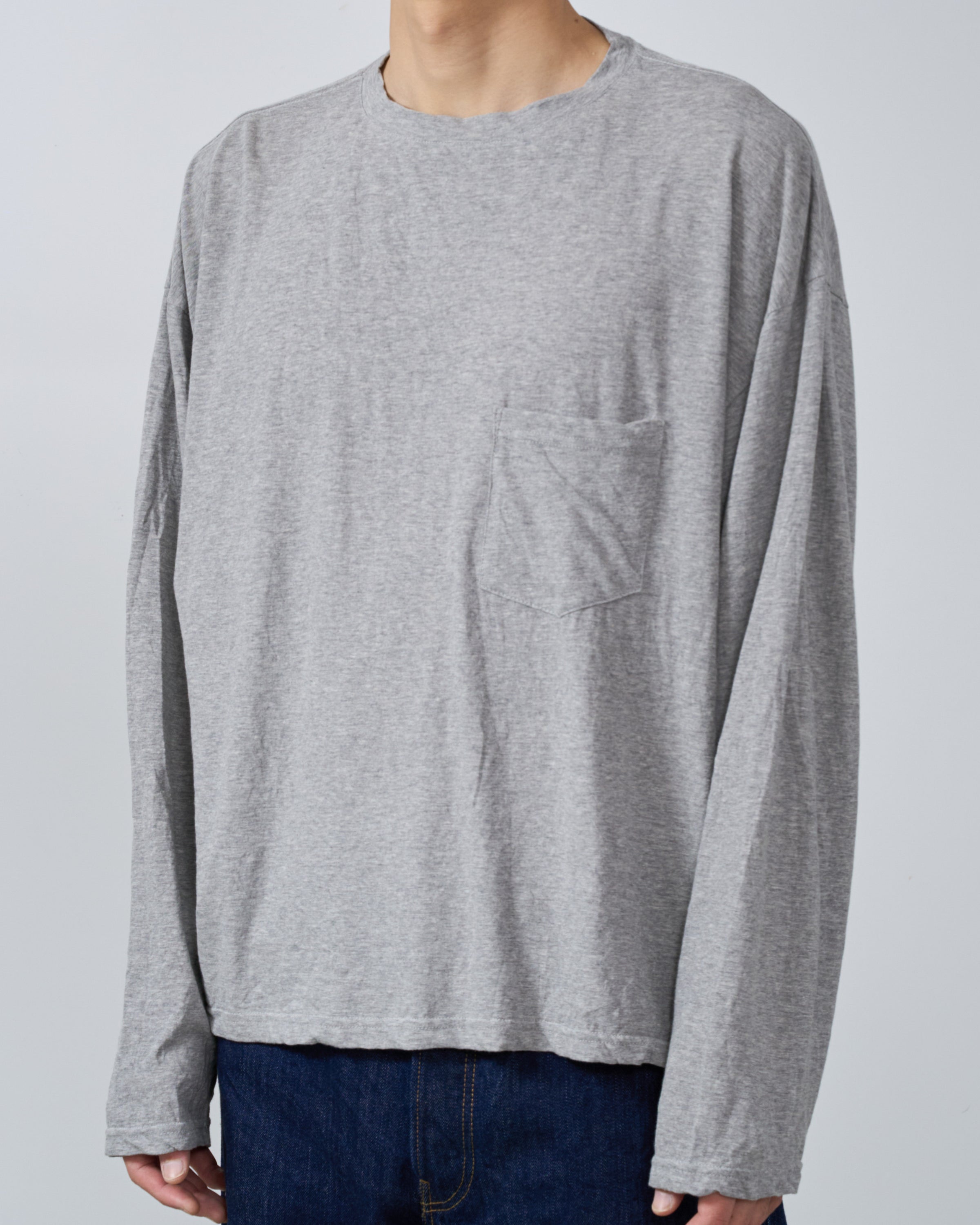 1027 25SS Cutsew Long Sleeve, Grey