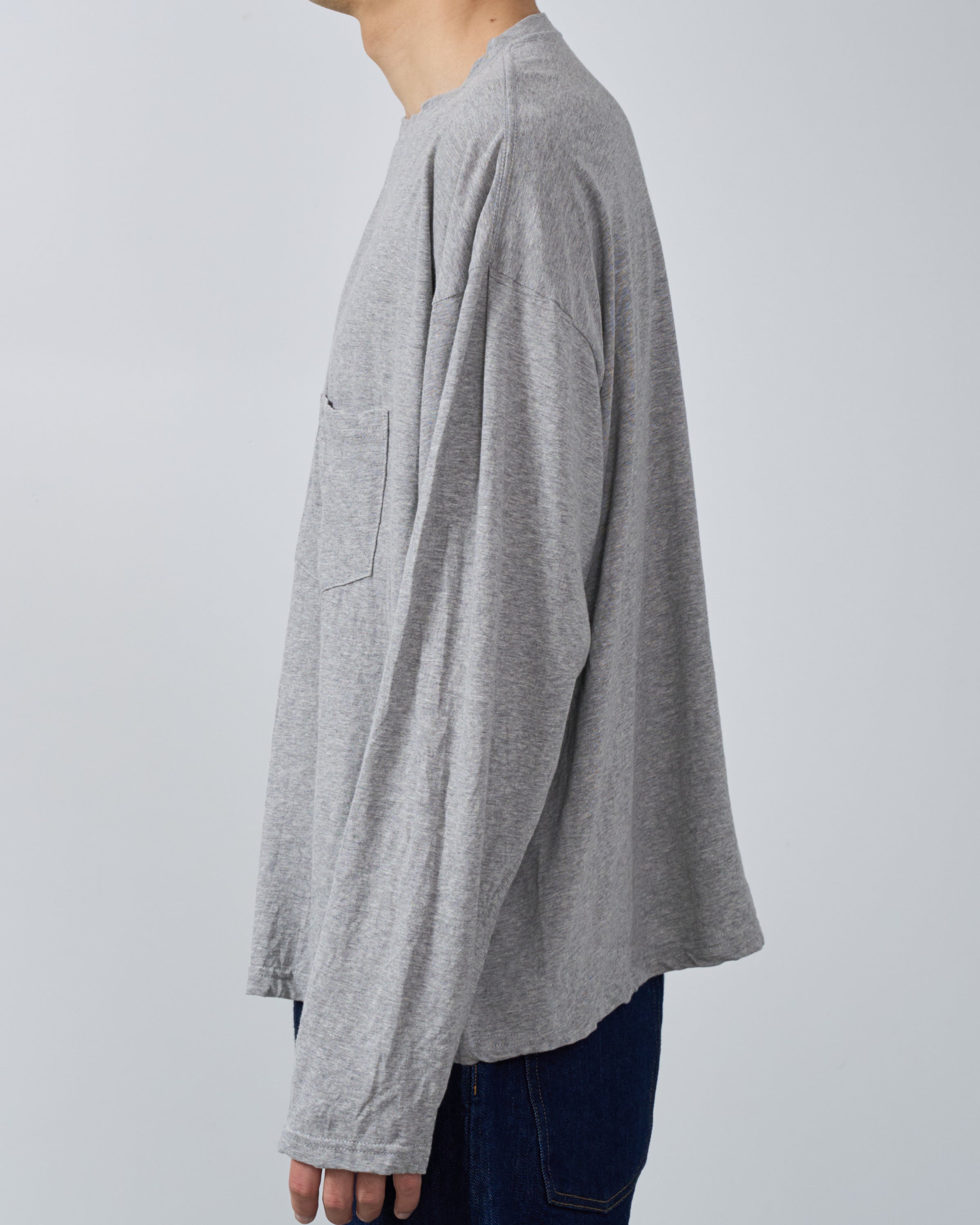 1027 25SS Cutsew Long Sleeve, Grey