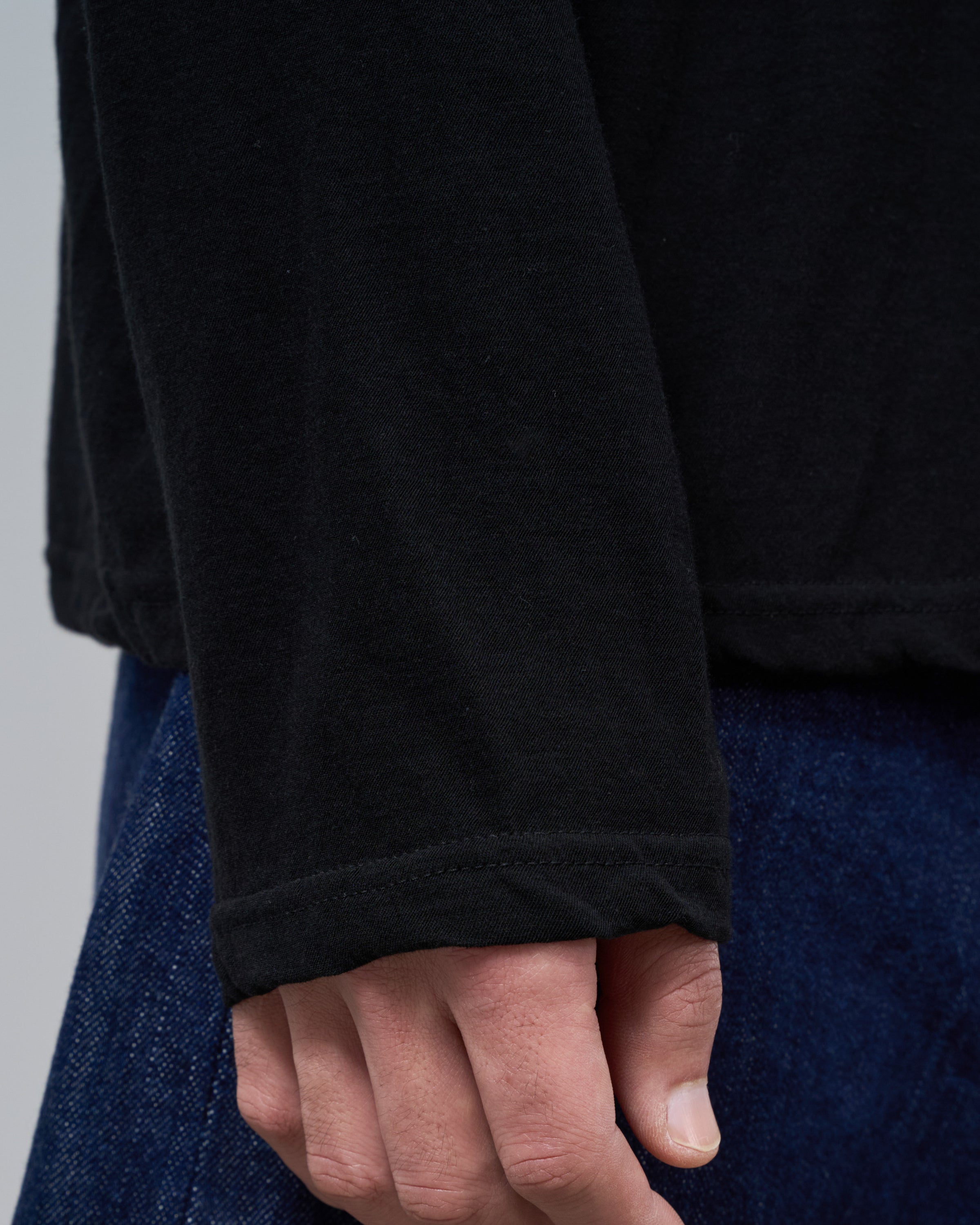 1027 25SS Cutsew Long Sleeve, Black