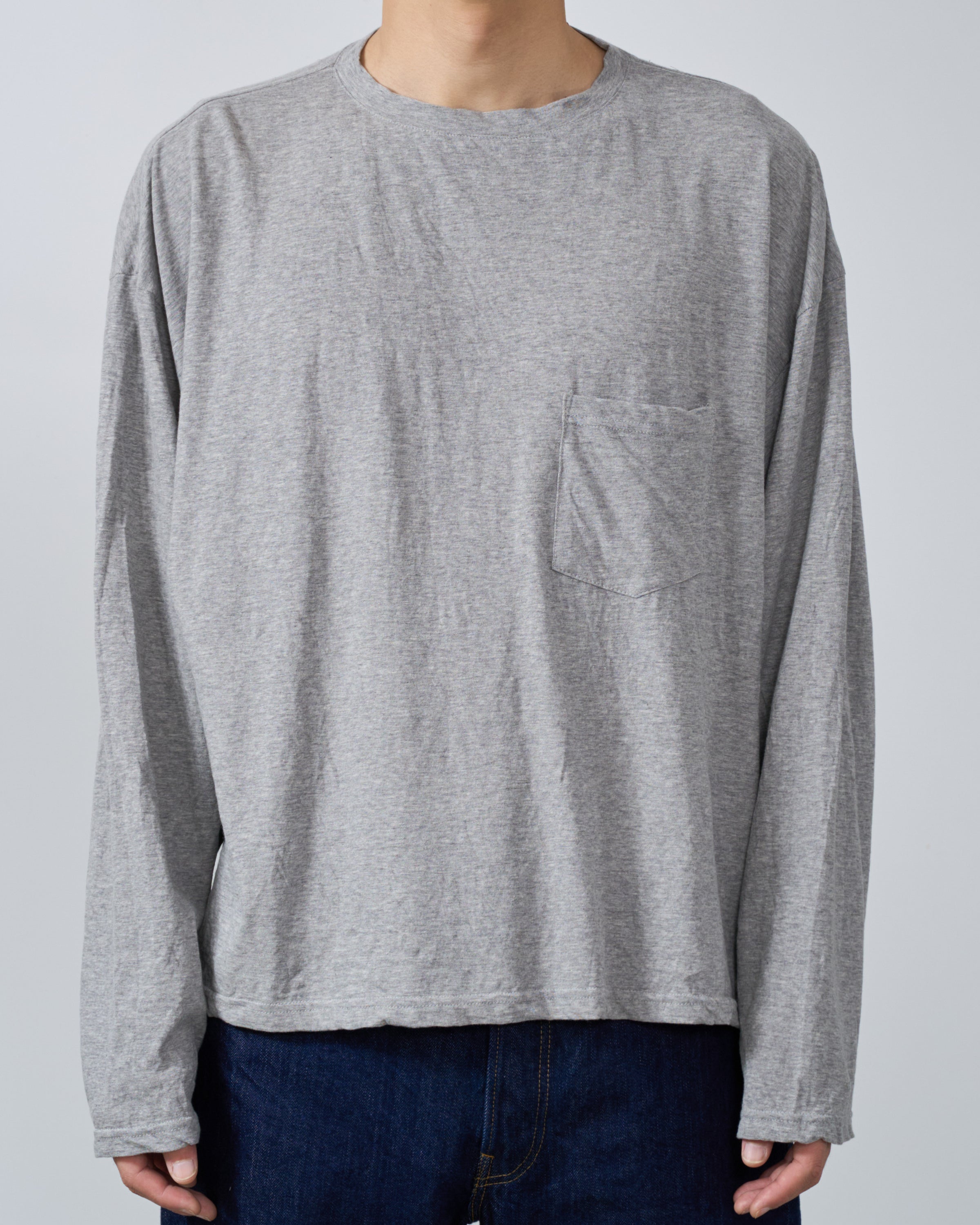 1027 25SS Cutsew Long Sleeve, Grey