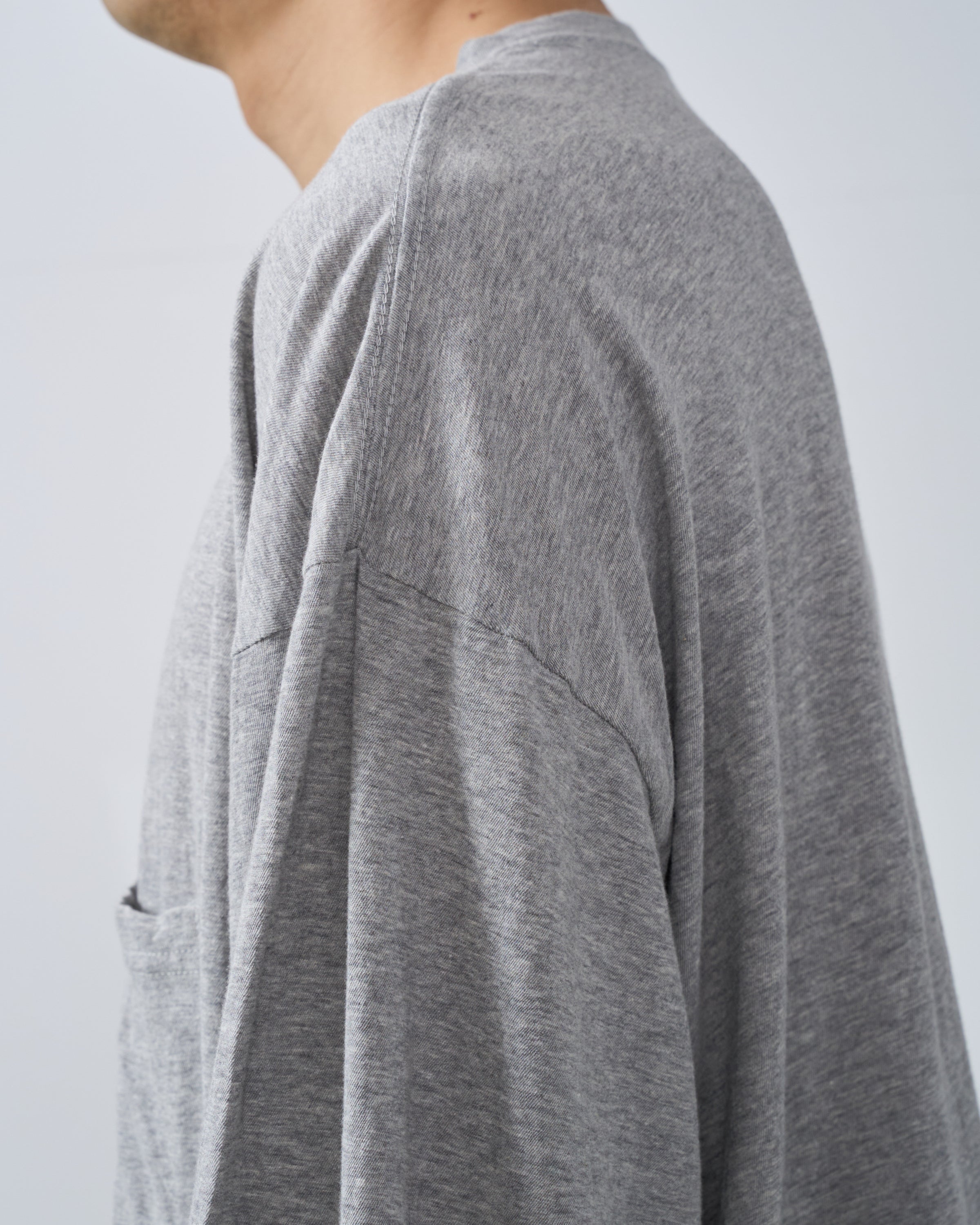 1027 25SS Cutsew Long Sleeve, Grey