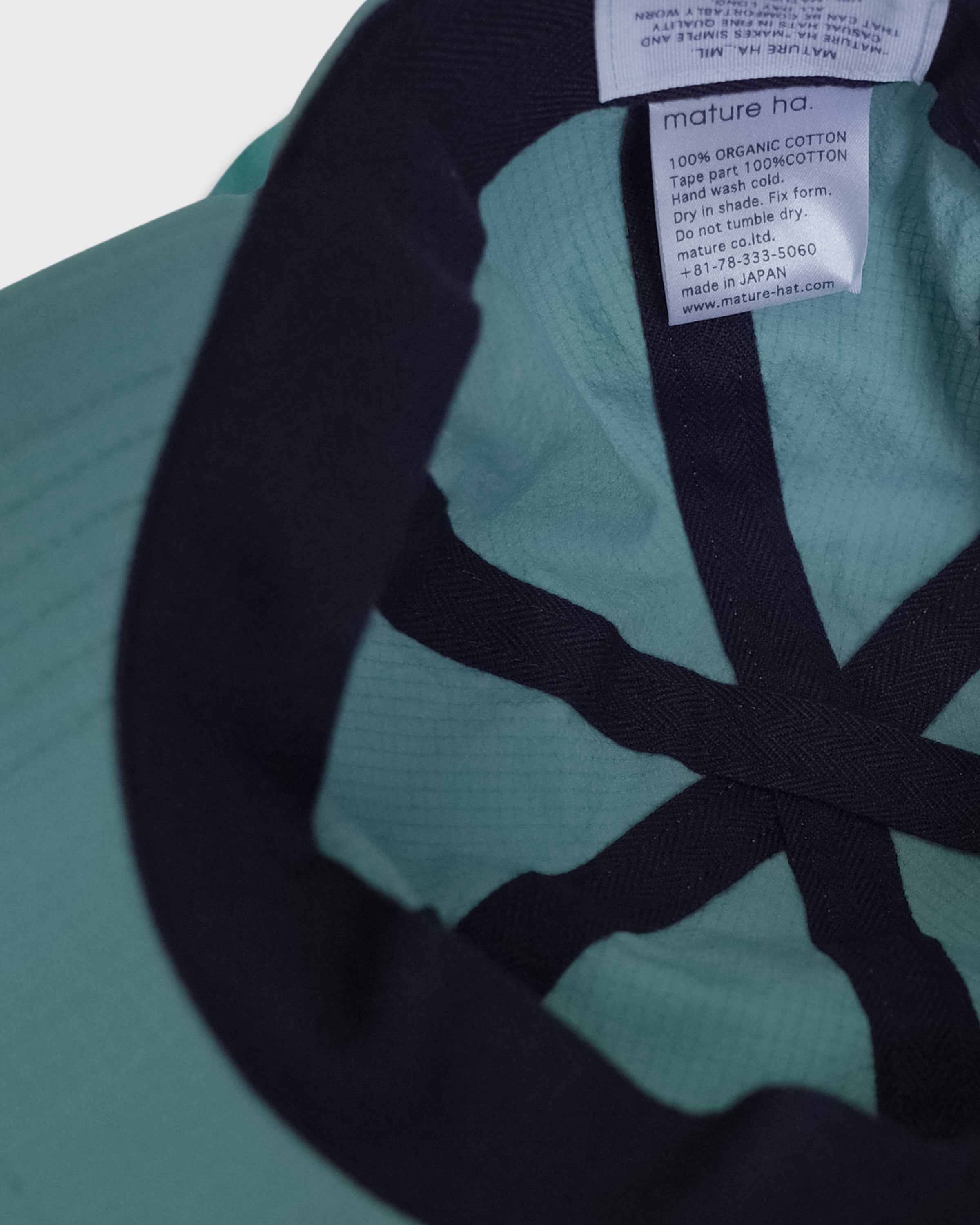 MATURE HA._MIL Trainer Cap Low Lipstop Washed, Aqua Green