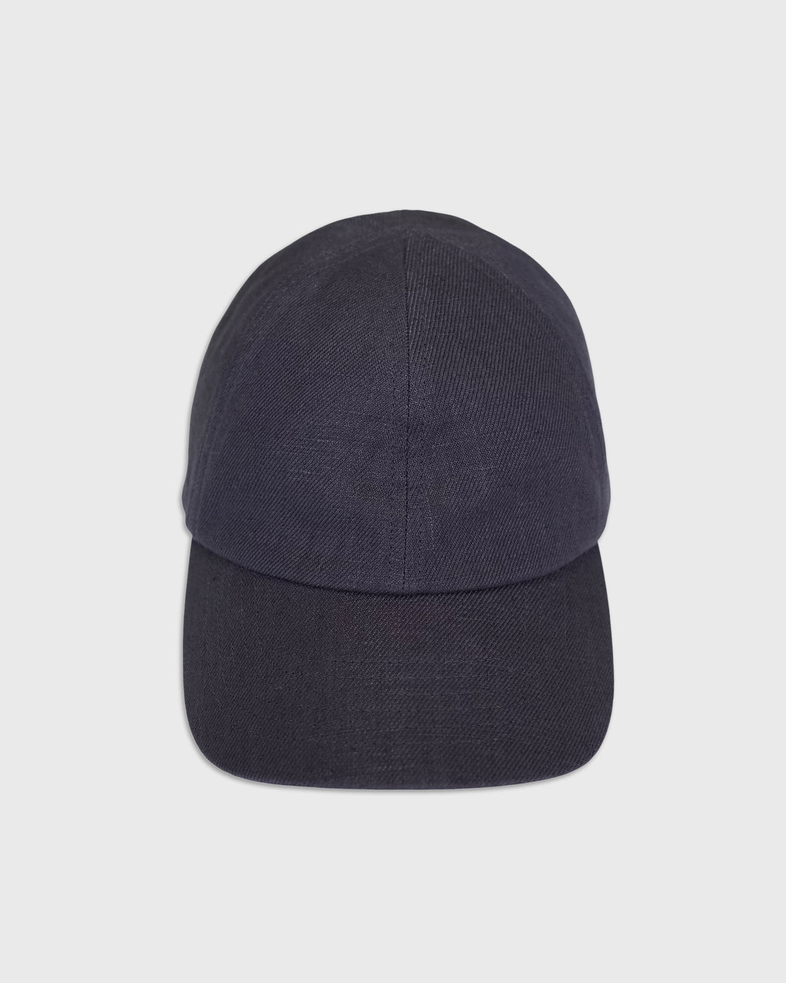 MATURE HA._MIL Linen Trainer Cap Low, Charcoal Grey