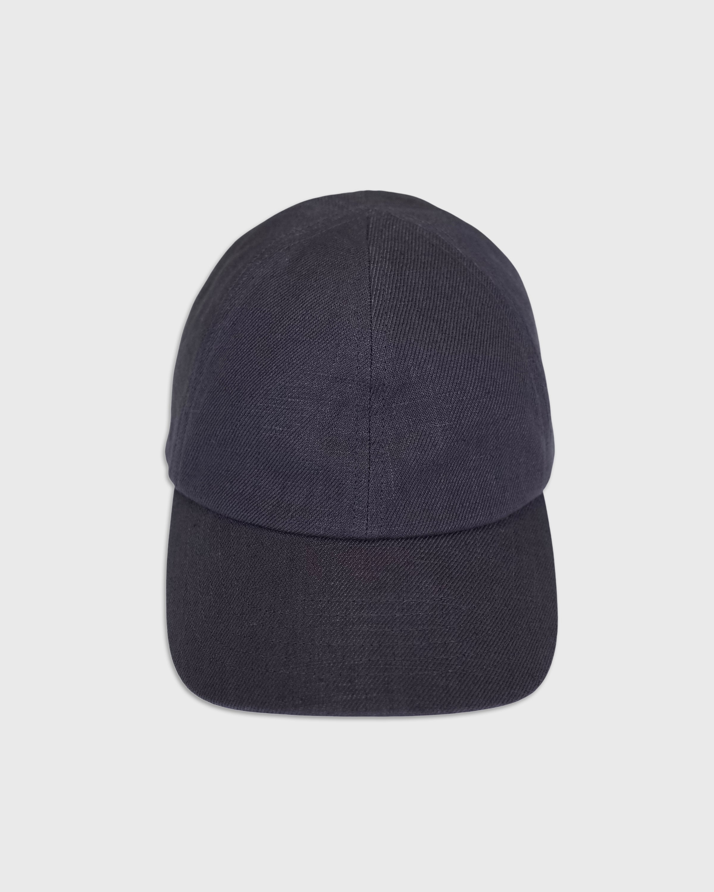 MATURE HA._MIL Linen Trainer Cap Low, Charcoal Grey