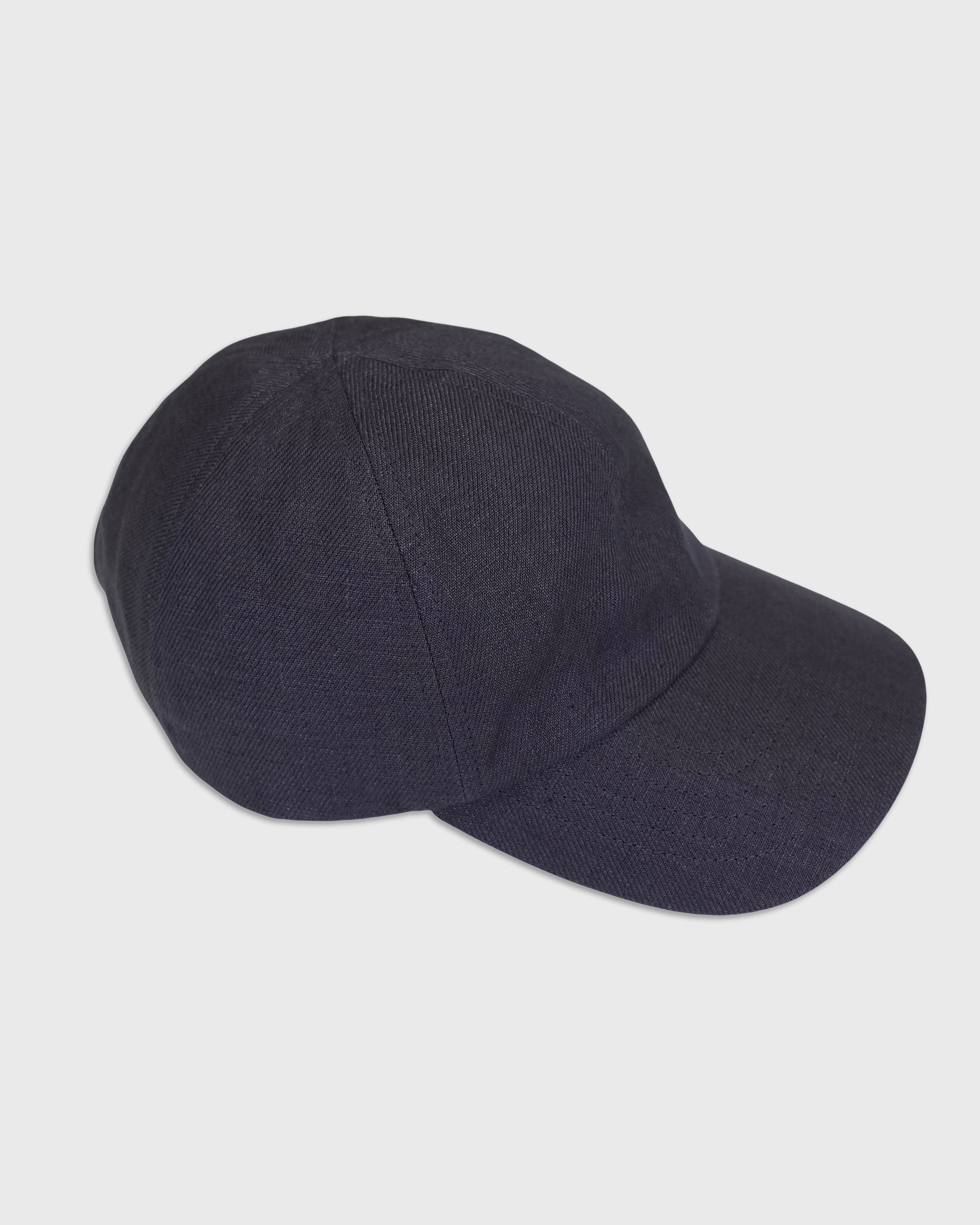 MATURE HA._MIL Linen Trainer Cap Low, Charcoal Grey