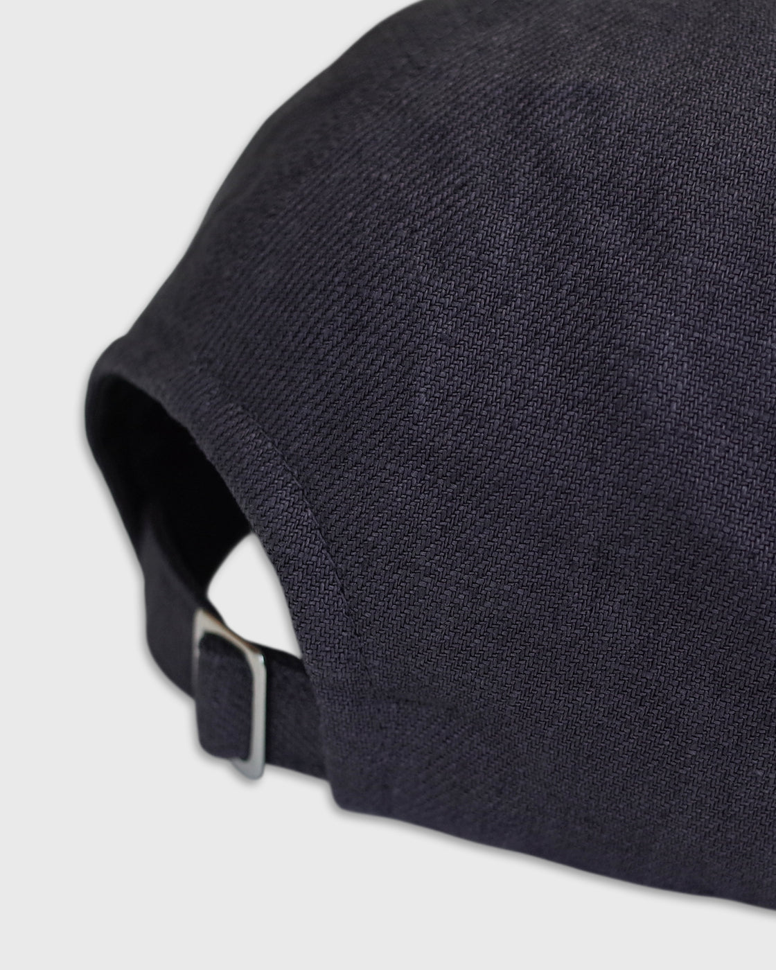 MATURE HA._MIL Linen Trainer Cap Low, Charcoal Grey
