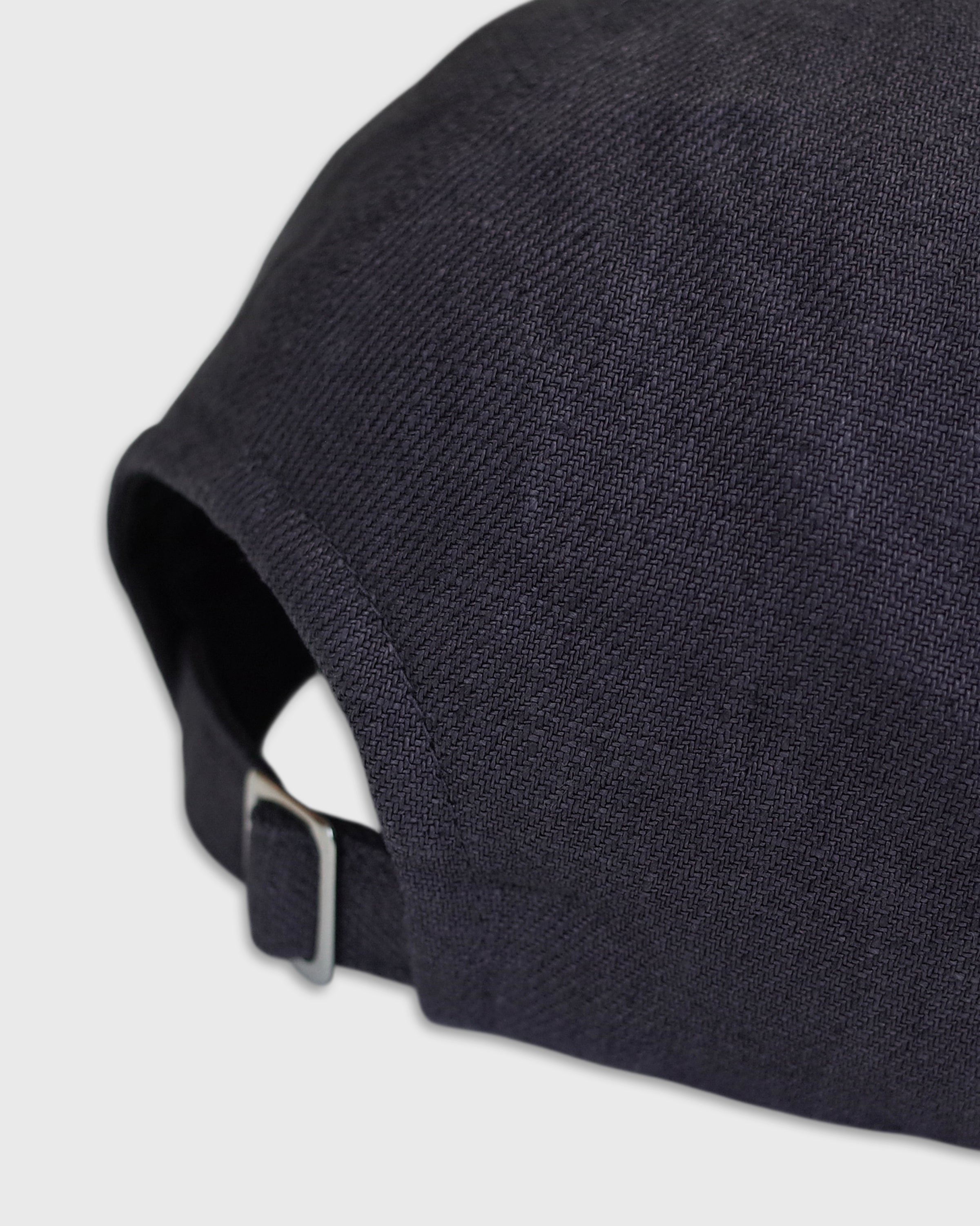 MATURE HA._MIL Linen Trainer Cap Low, Charcoal Grey