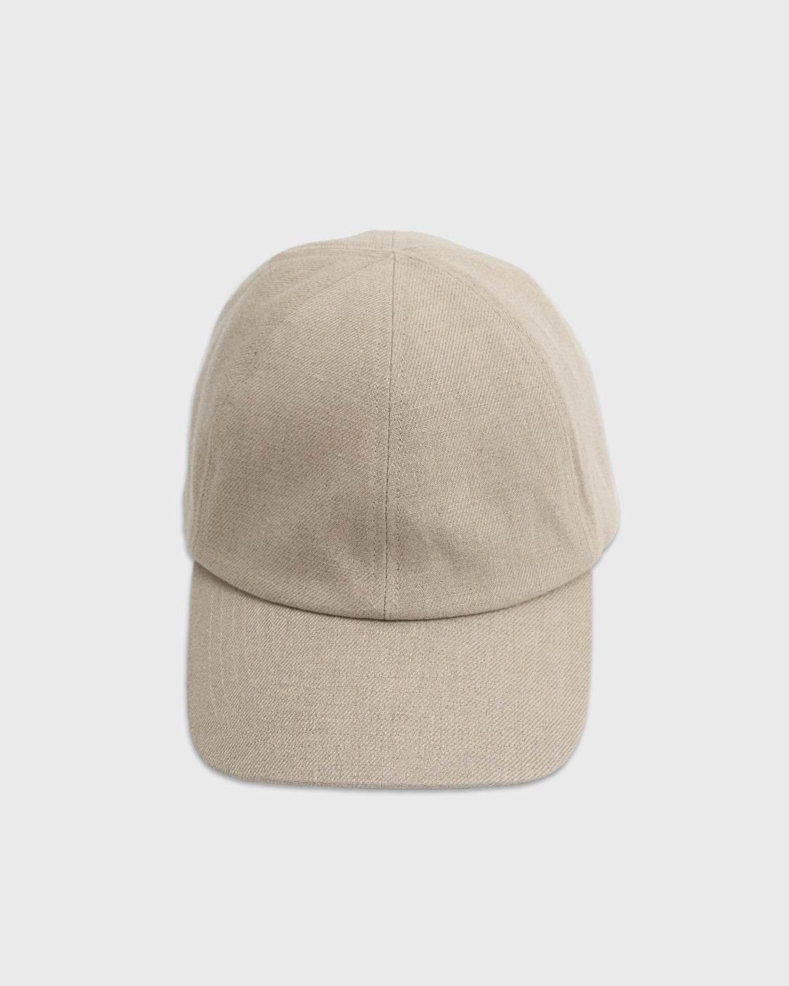 MATURE HA._MIL Linen Trainer Cap, Natural