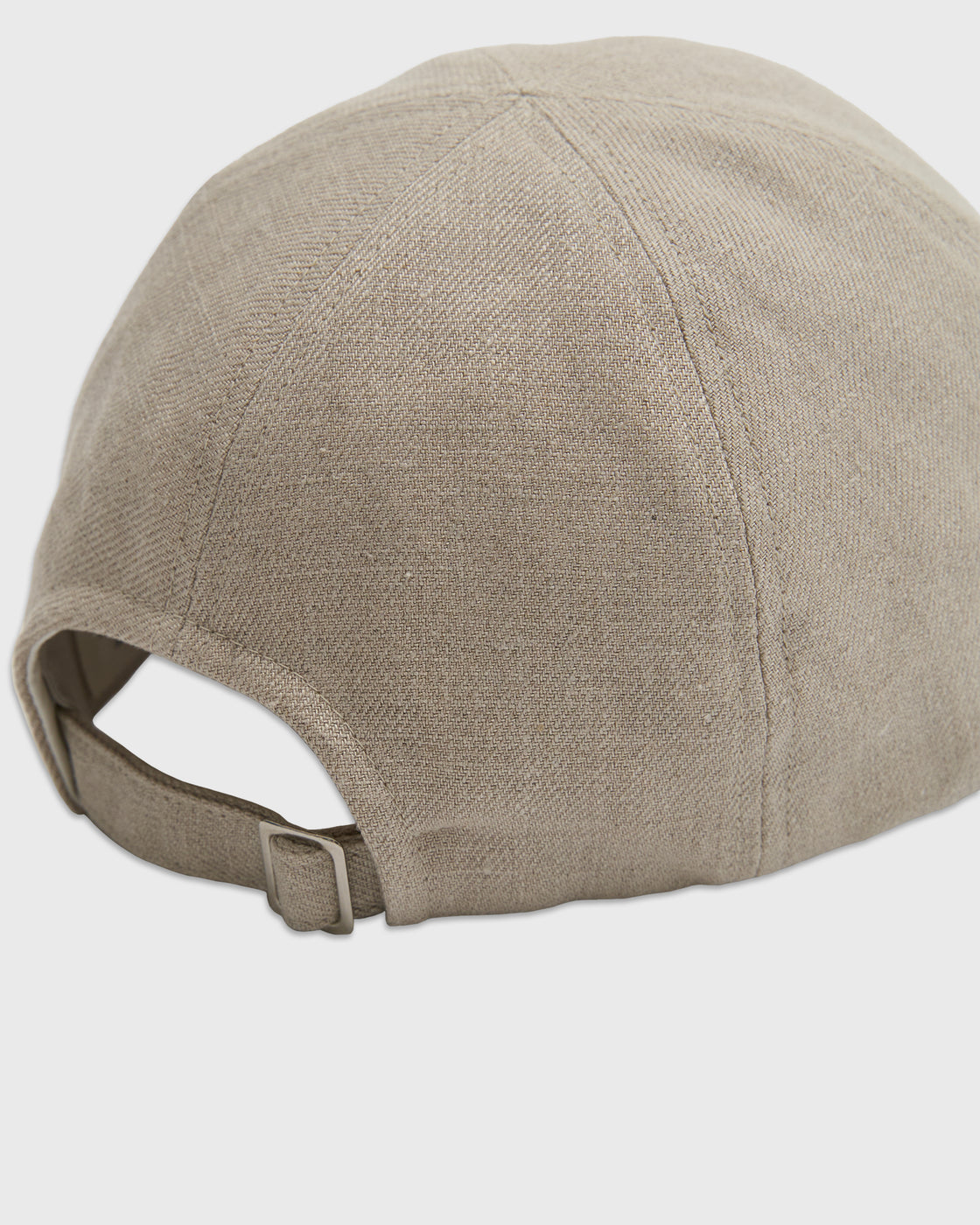 MATURE HA._MIL Linen Trainer Cap, Natural