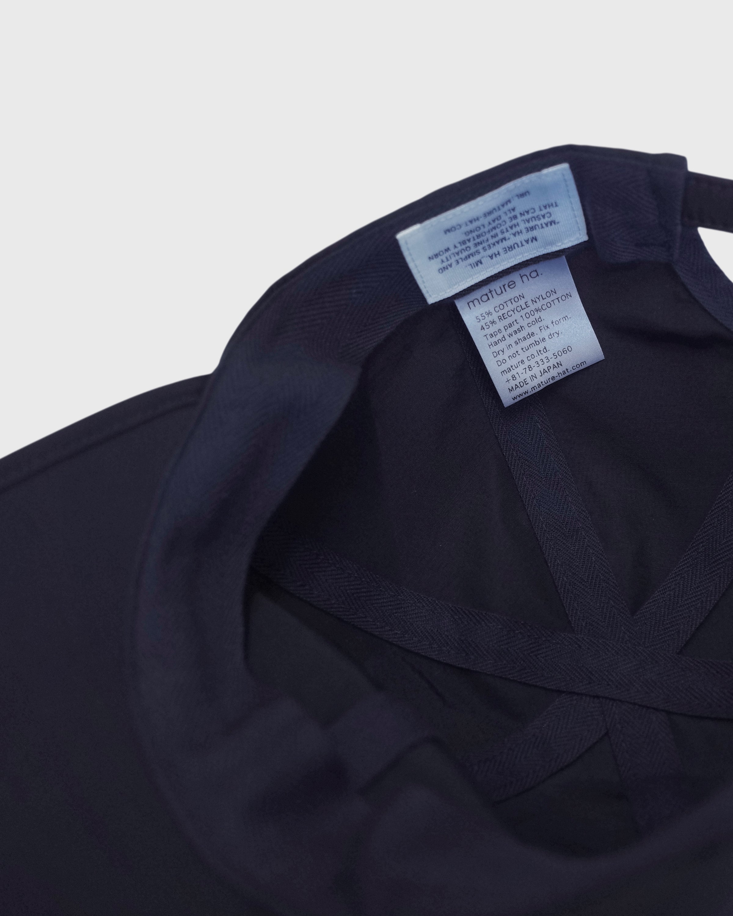 MATURE HA._MIL Folding Trainer Cap Low, Navy