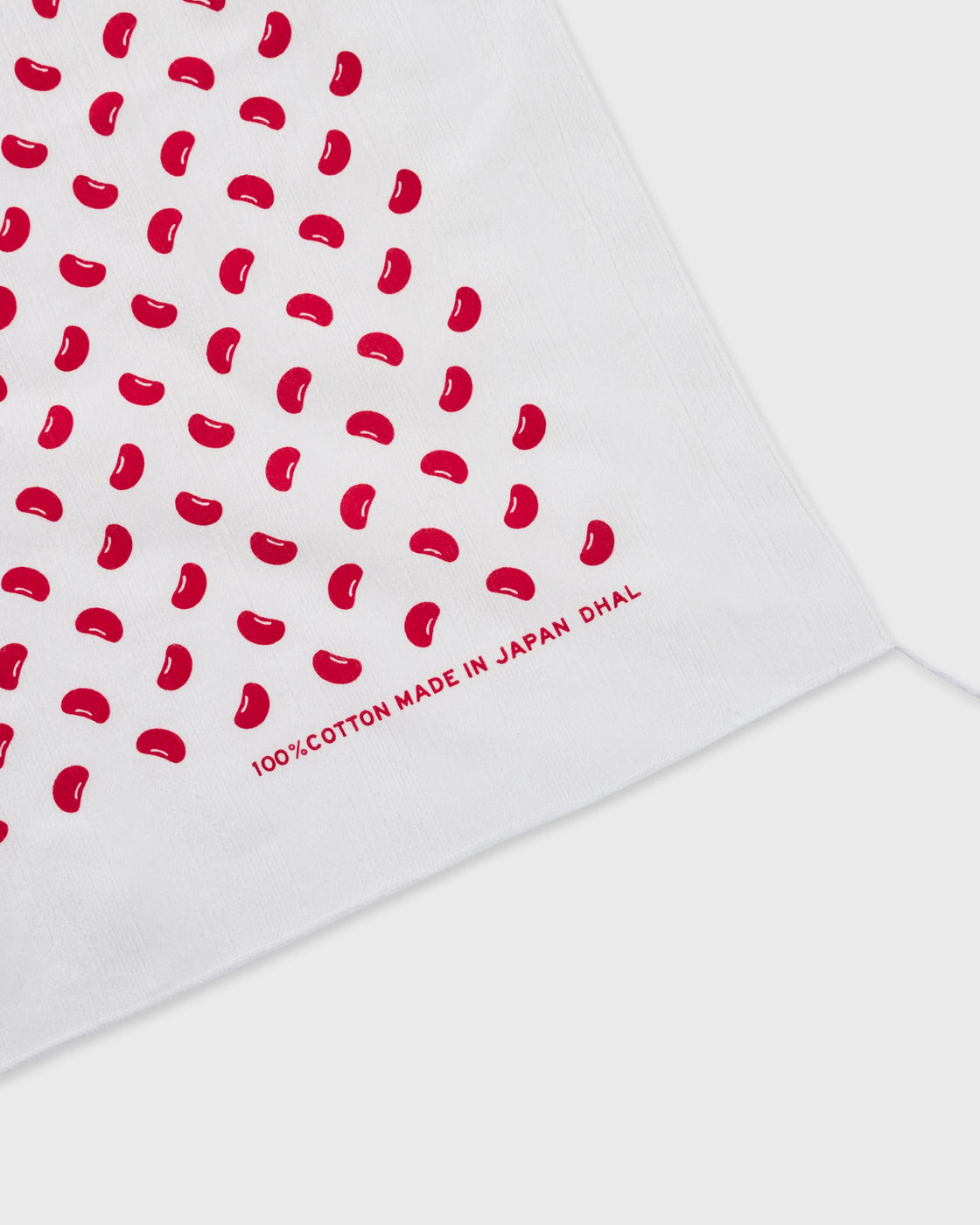 Dhal Dobby Lace Stripe Mame Bandana, Red