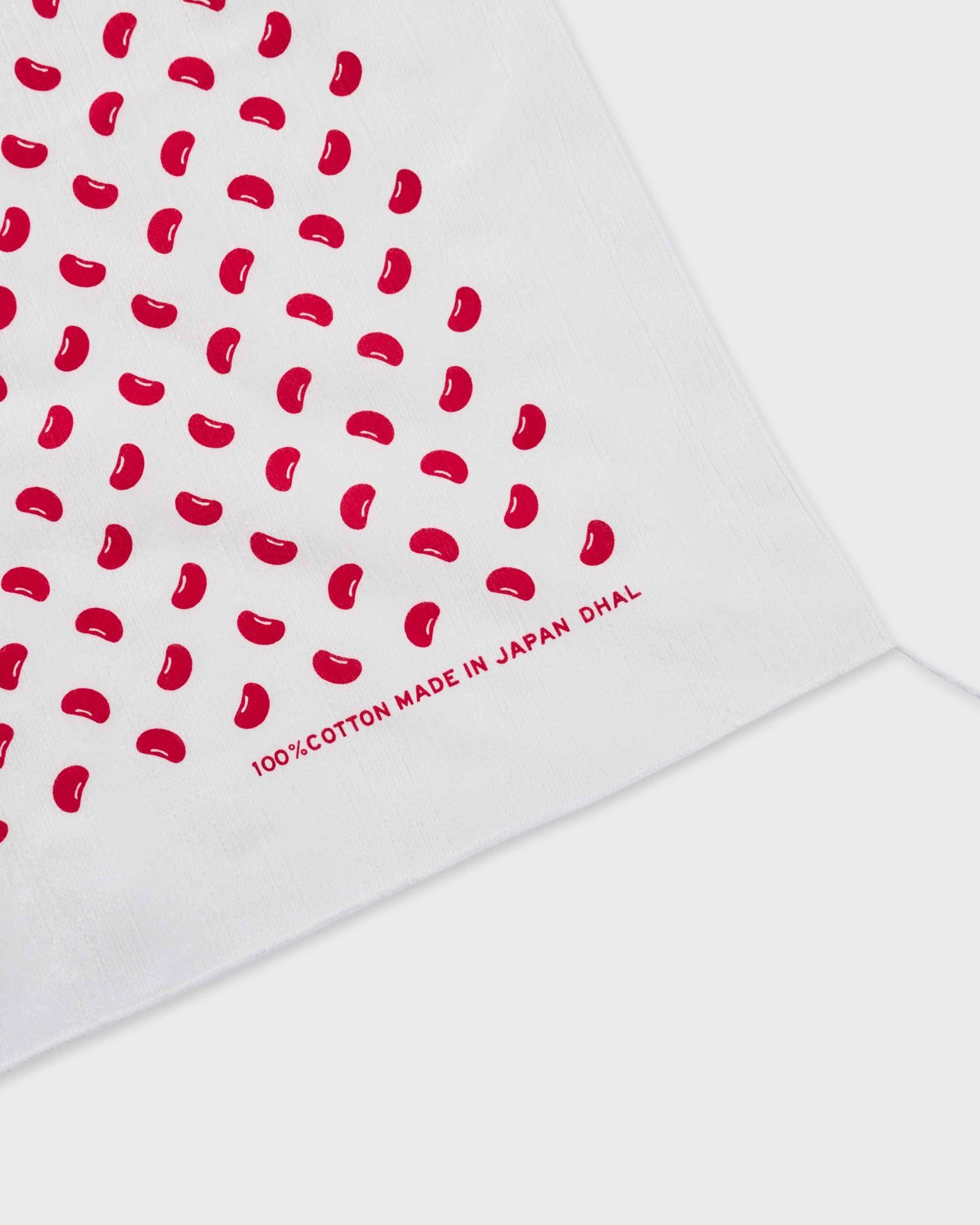 Dhal Dobby Lace Stripe Mame Bandana, Red