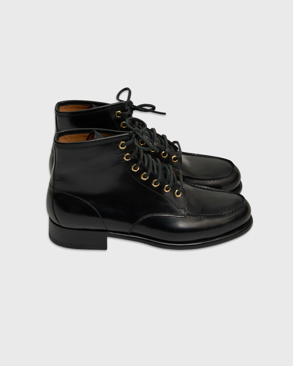 Le Yucca's Moc Toe Boots, Black