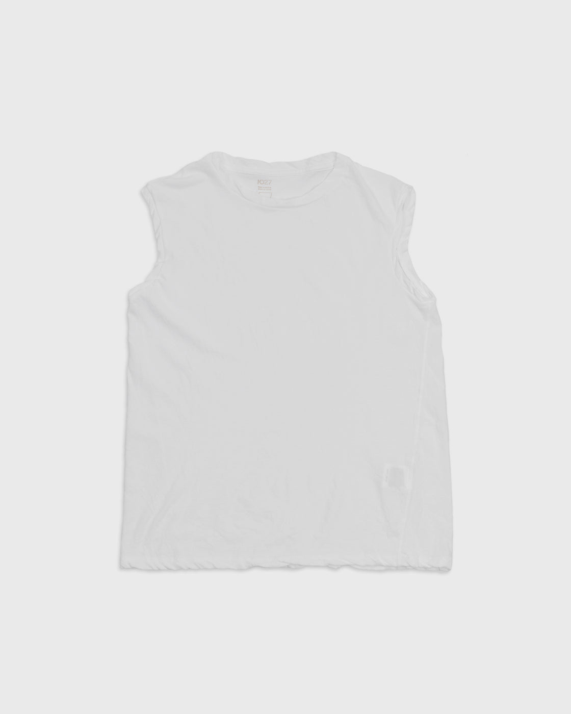 1027 25SS Cutsew No Sleeve, White