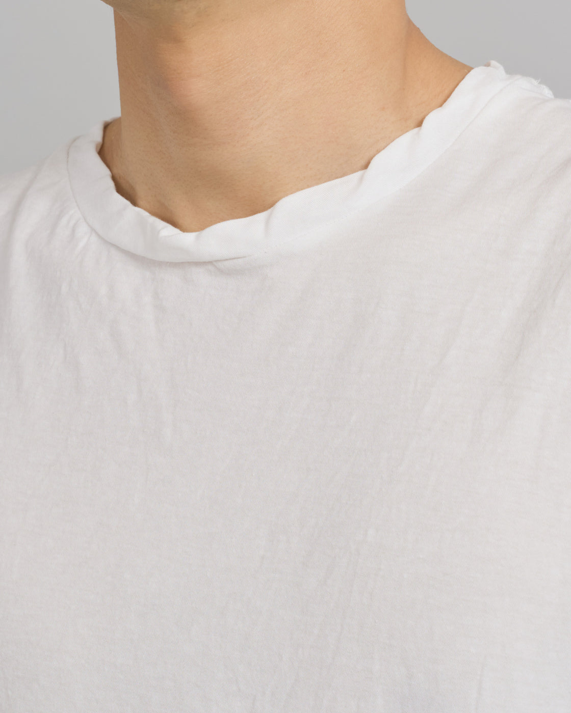 1027 25SS Cutsew No Sleeve, White