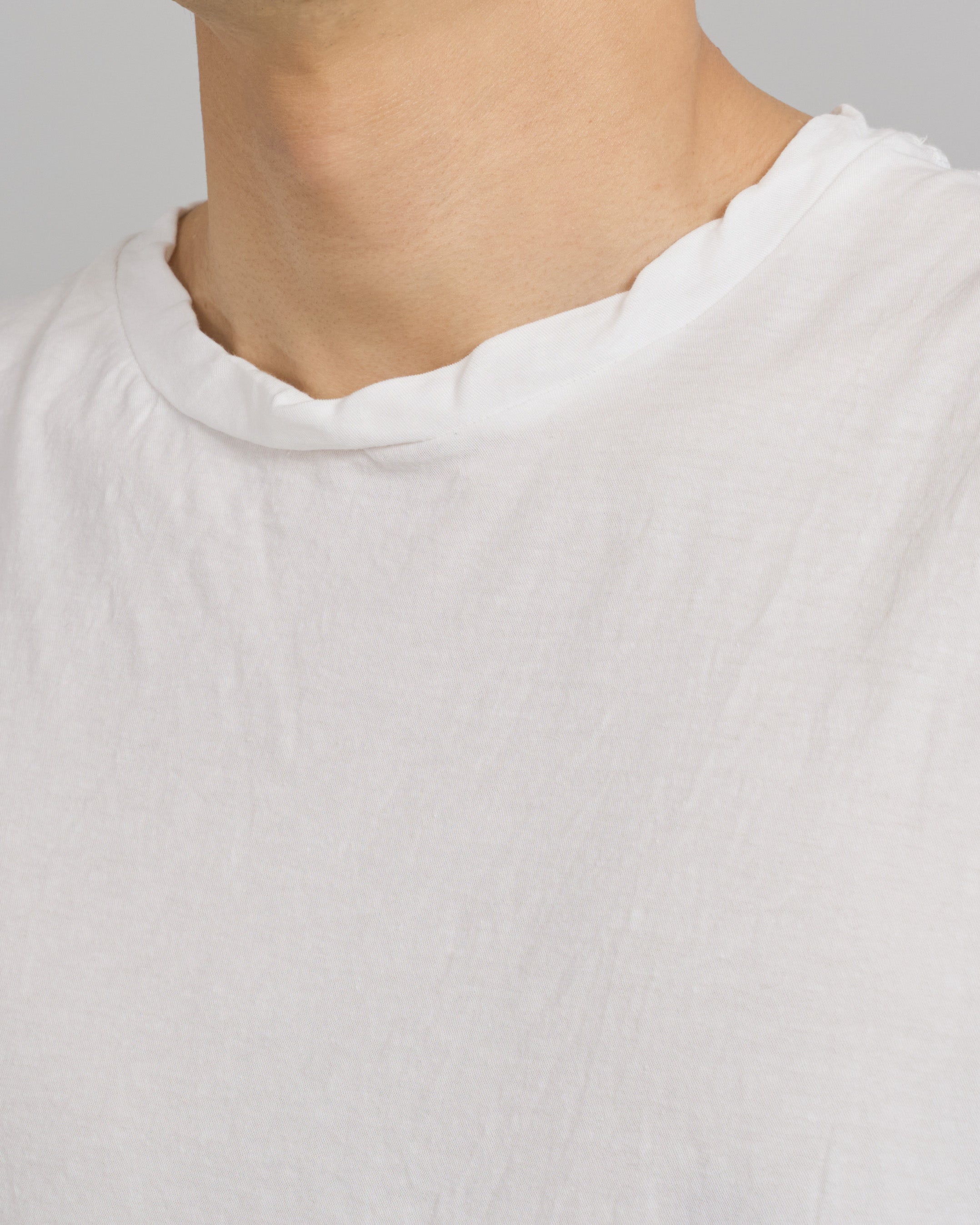 1027 25SS Cutsew No Sleeve, White