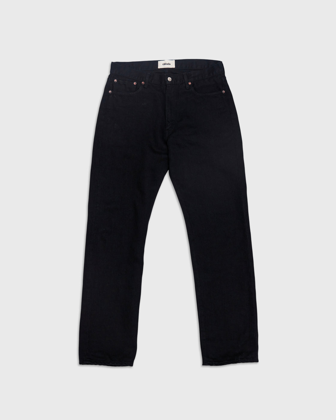 Oblada Hemp Denim Pants, Black