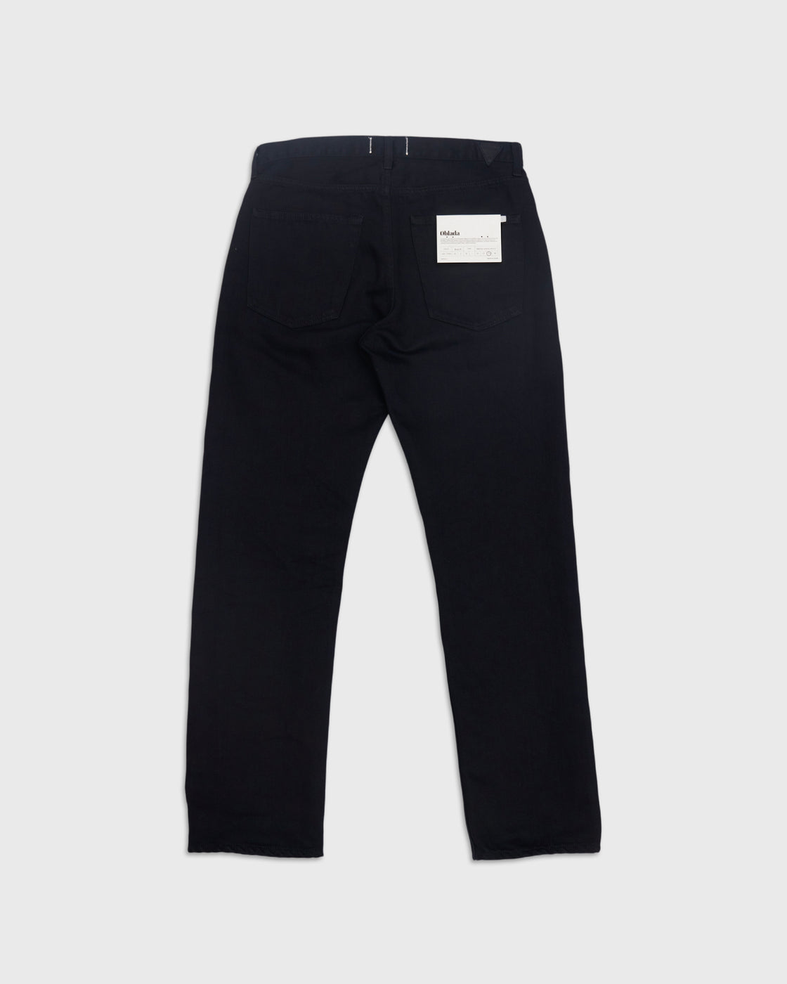 Oblada Hemp Denim Pants, Black