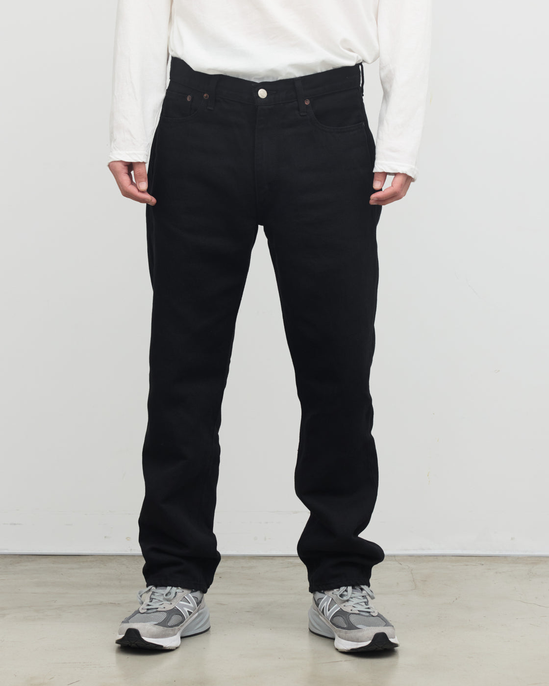 Oblada Hemp Denim Pants, Black