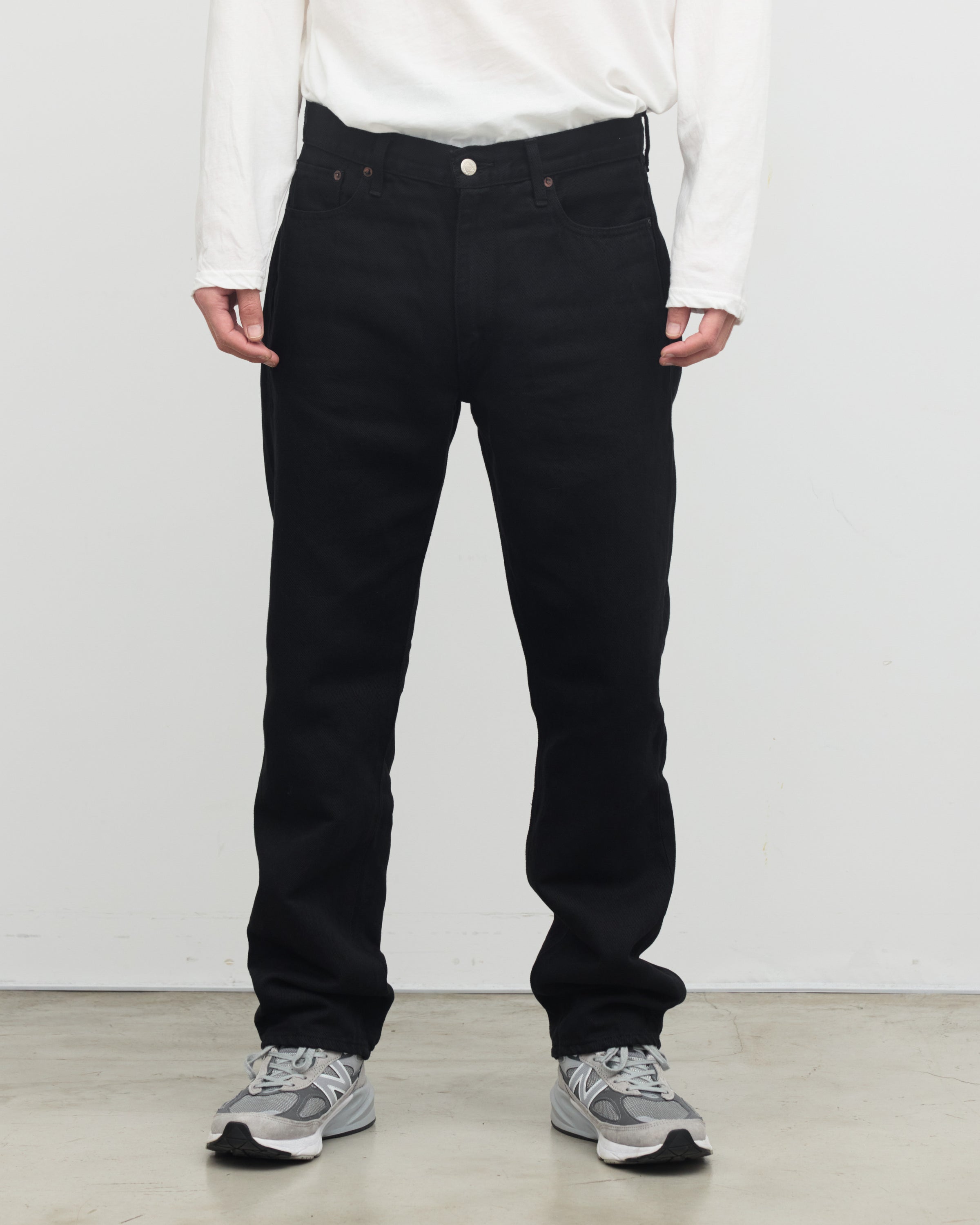 Oblada Hemp Denim Pants, Black