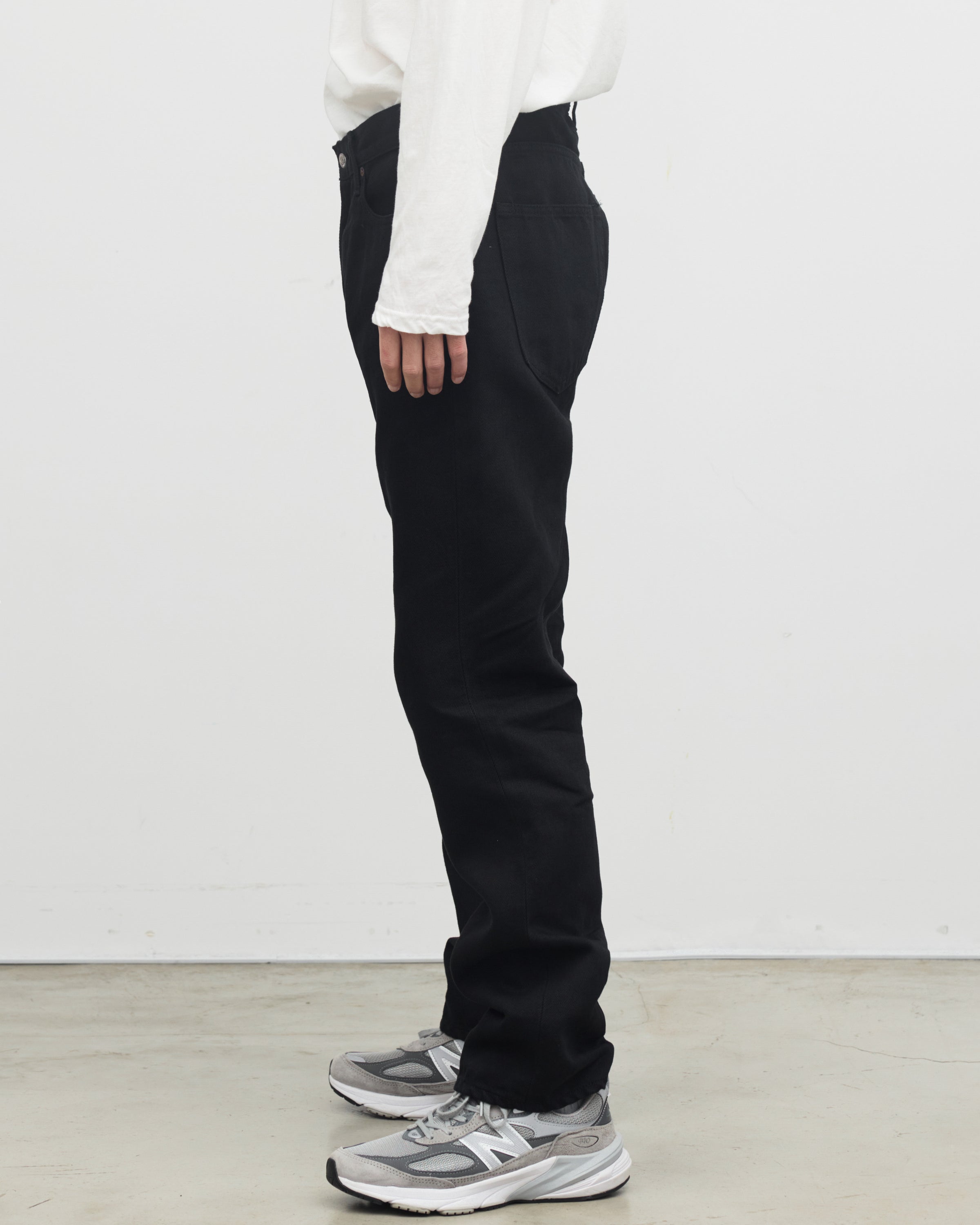 Oblada Hemp Denim Pants, Black