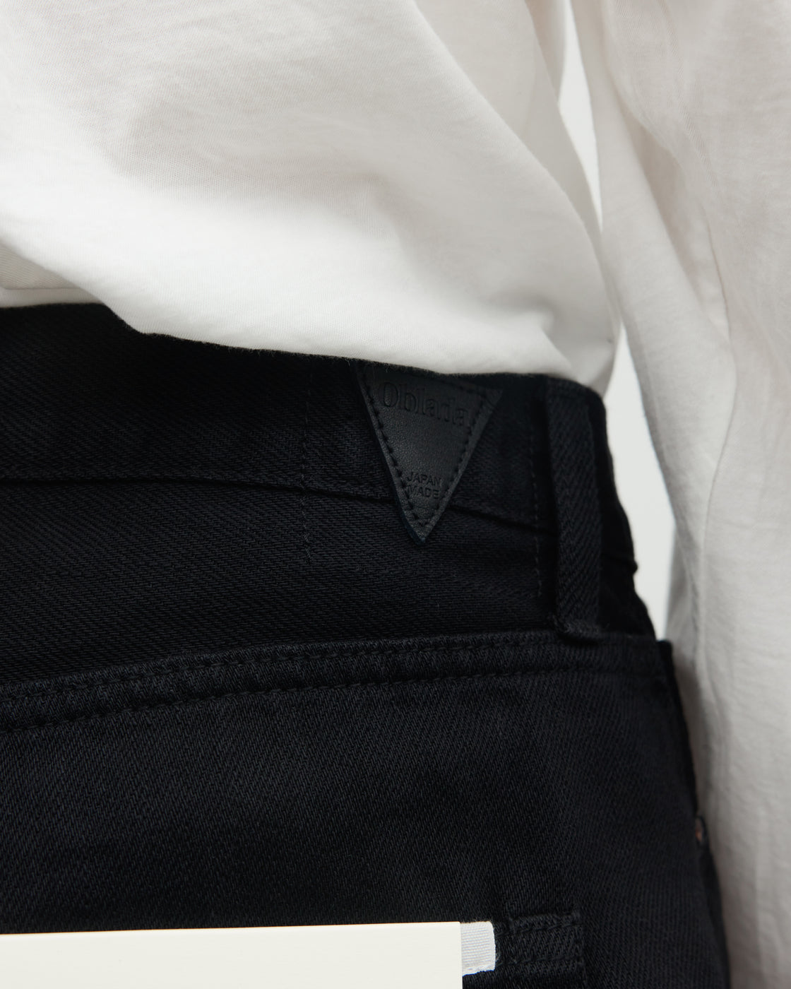 Oblada Hemp Denim Pants, Black