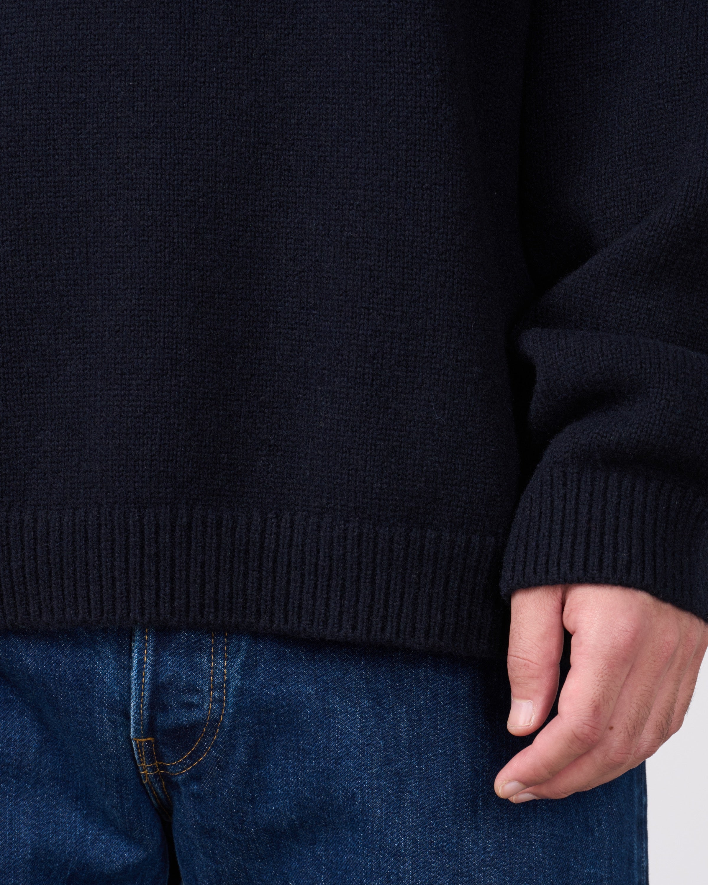 Oblada William Crew Neck Knit, Navy