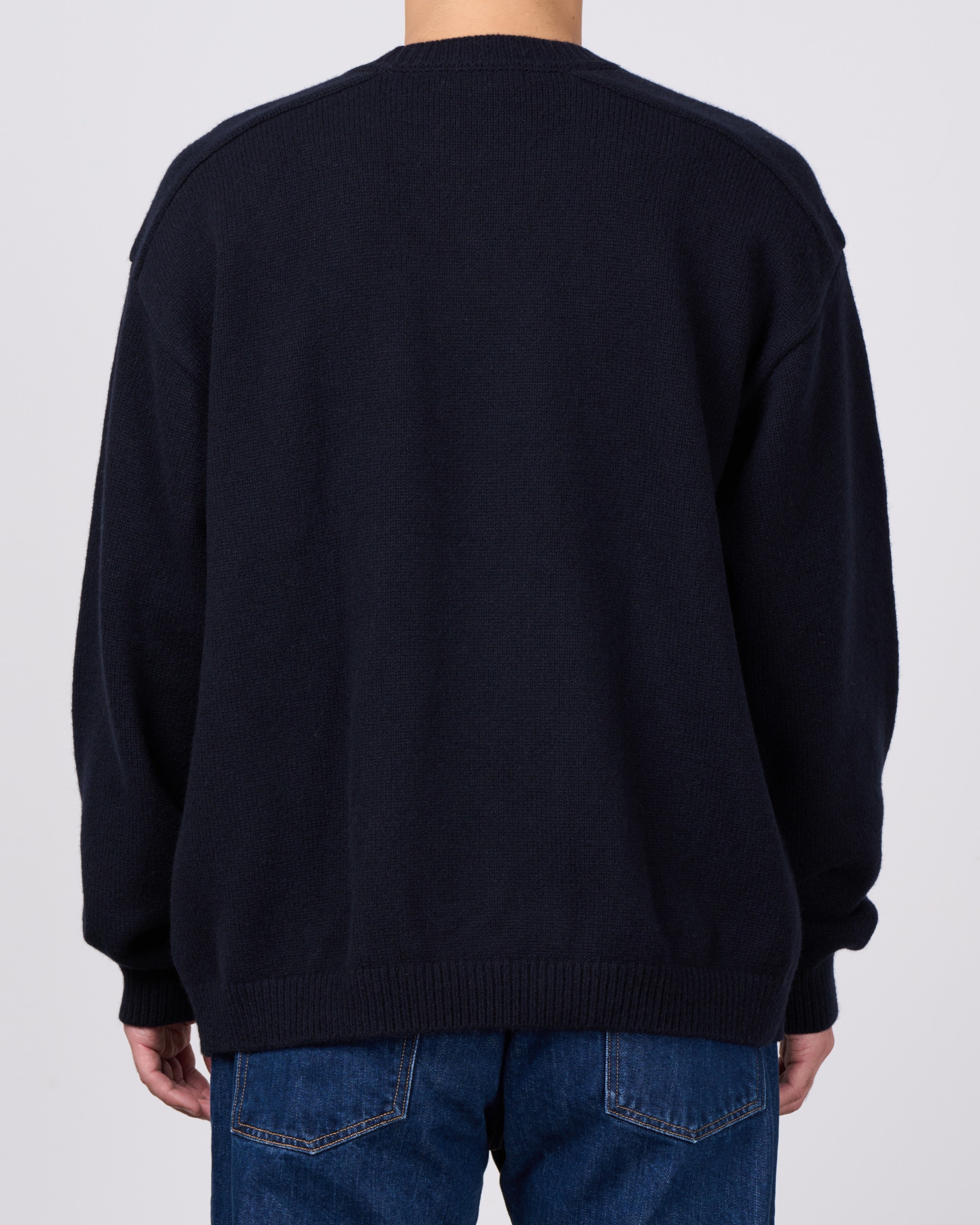 Oblada William Crew Neck Knit, Navy