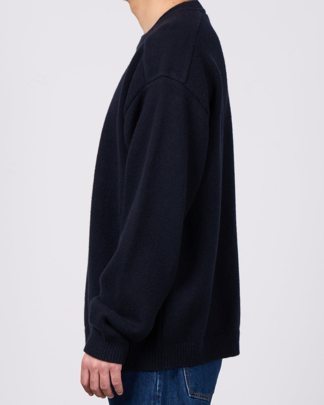Oblada William Crew Neck Knit, Navy