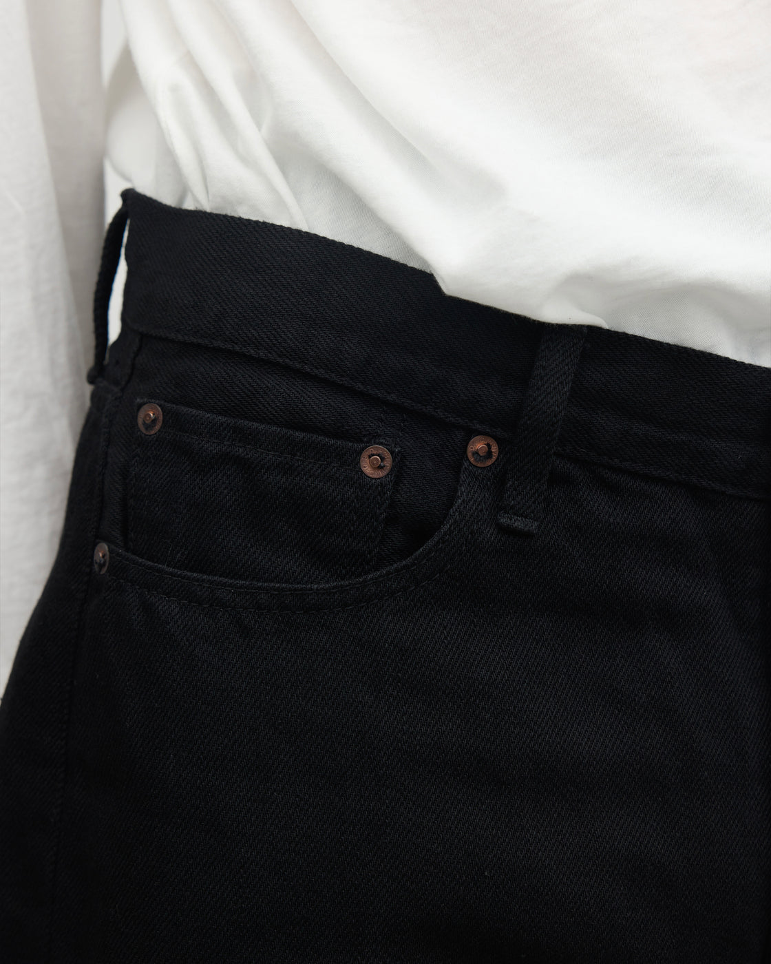 Oblada Hemp Denim Pants, Black