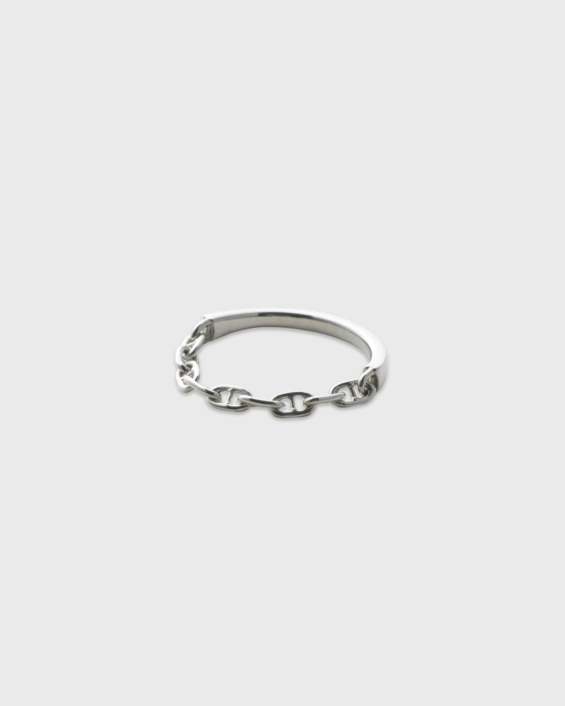 Garden of eden 26SS-014 Round Anchor Chain Ring, Silver