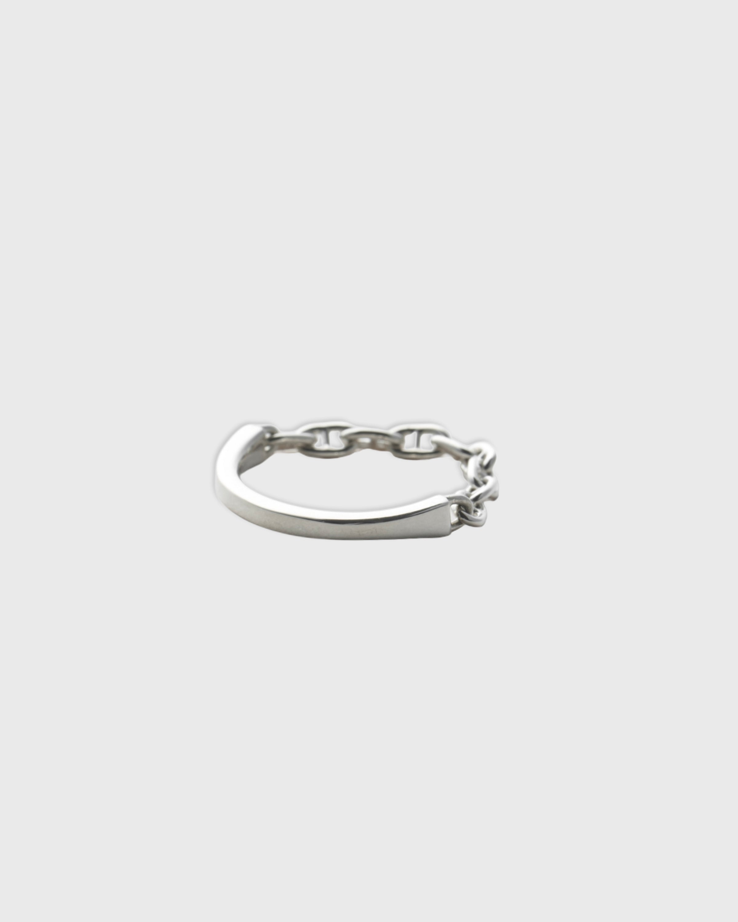 Garden of eden 26SS-014 Round Anchor Chain Ring, Silver