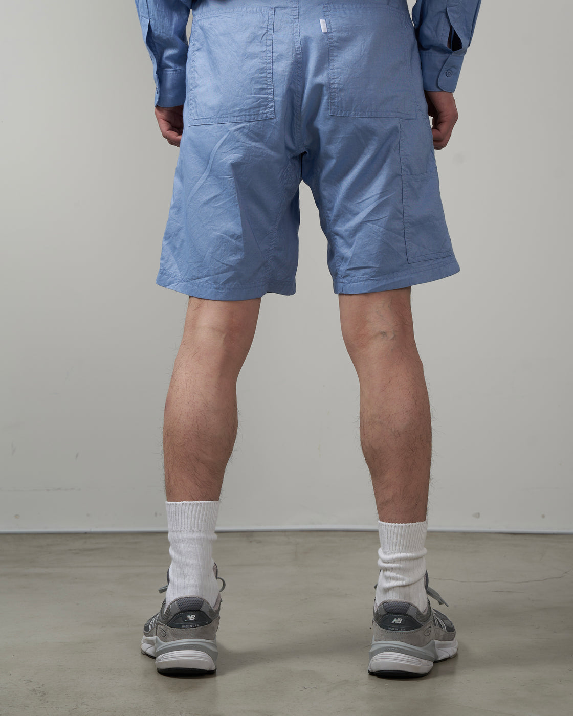 S H DKNS-003 Double Knee Shorts, Blue