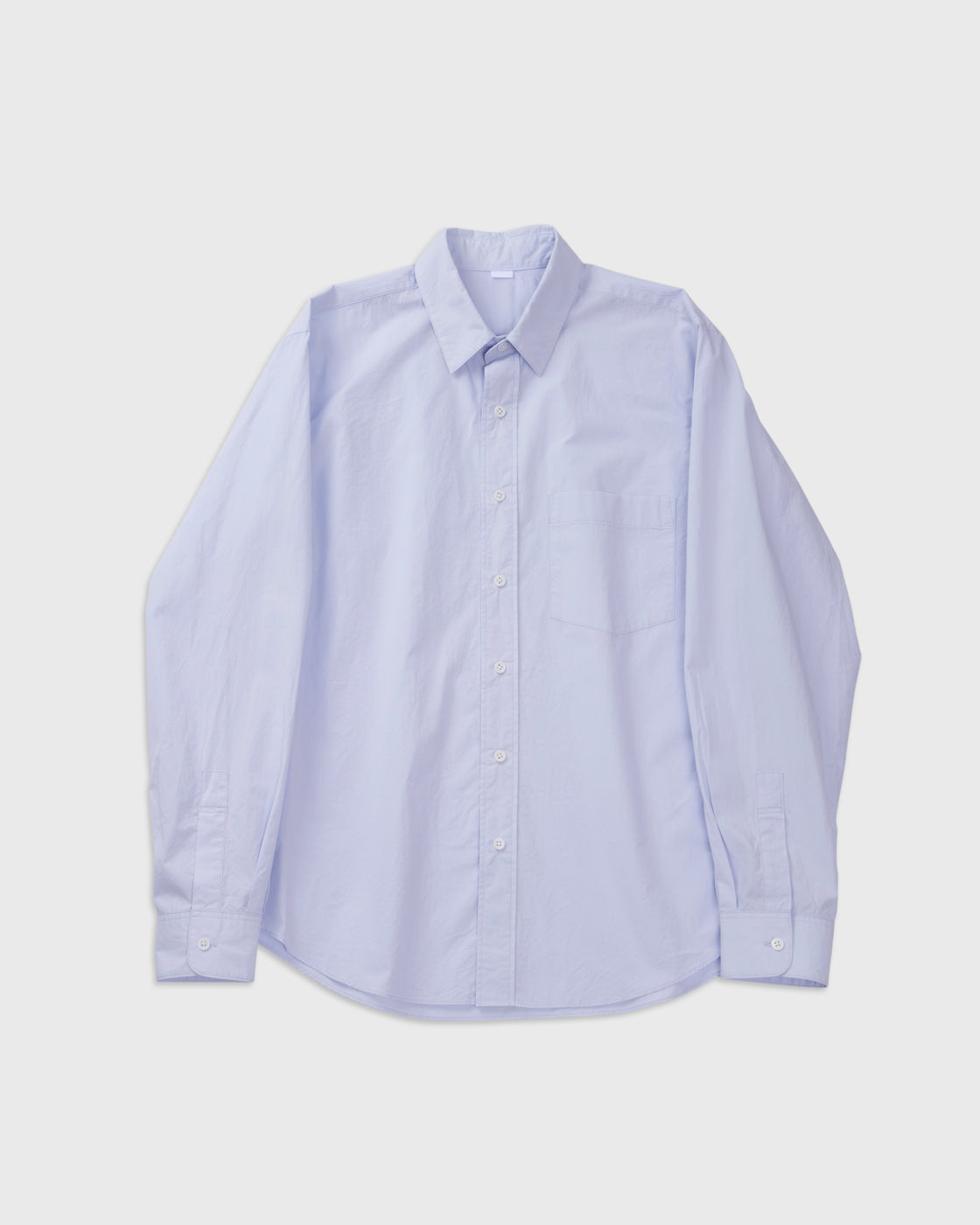 S H Cotton Regular Collar Shirt, Light Blue