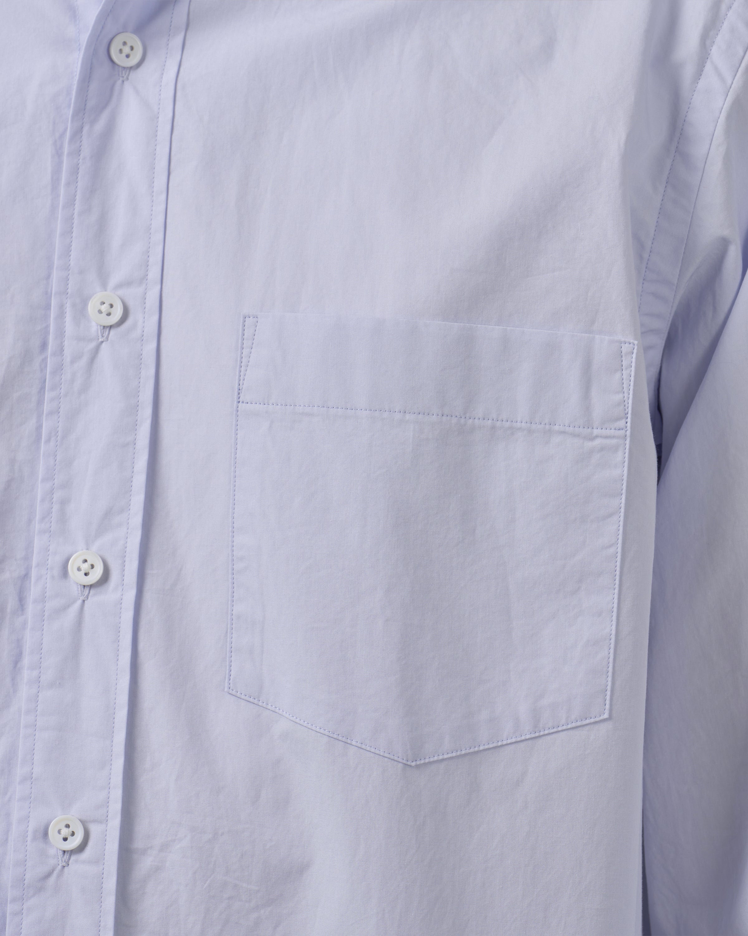 S H Cotton Regular Collar Shirt, Light Blue