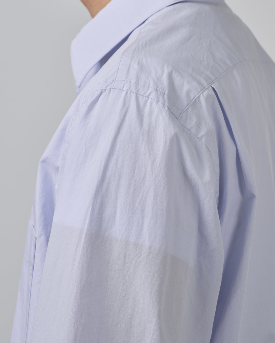 S H Cotton Regular Collar Shirt, Light Blue