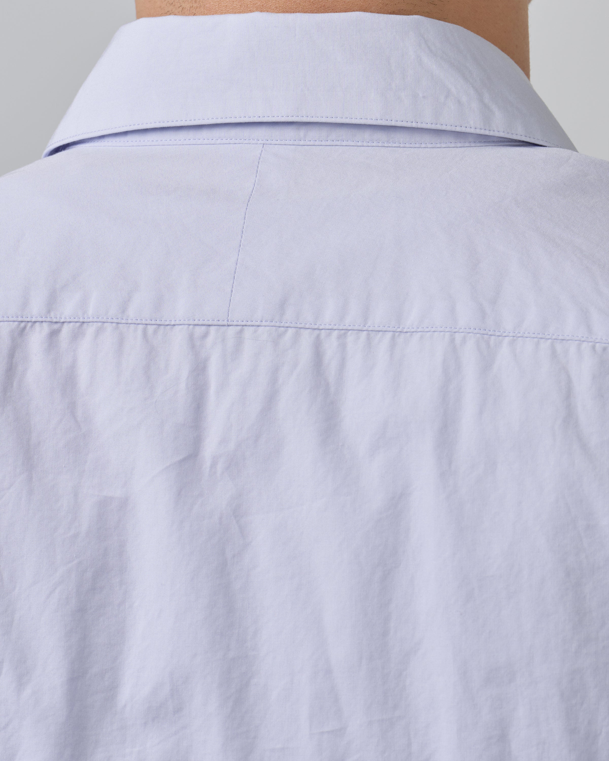 S H Cotton Regular Collar Shirt, Light Blue