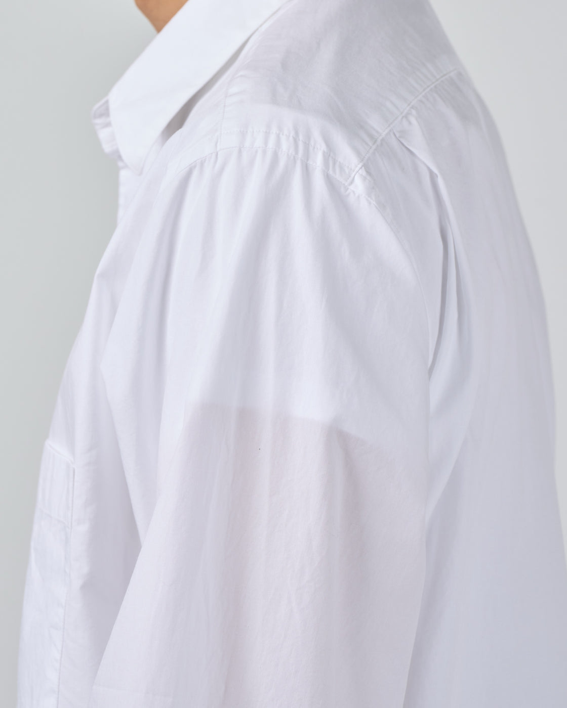 S H Cotton Regular Collar Shirt, White