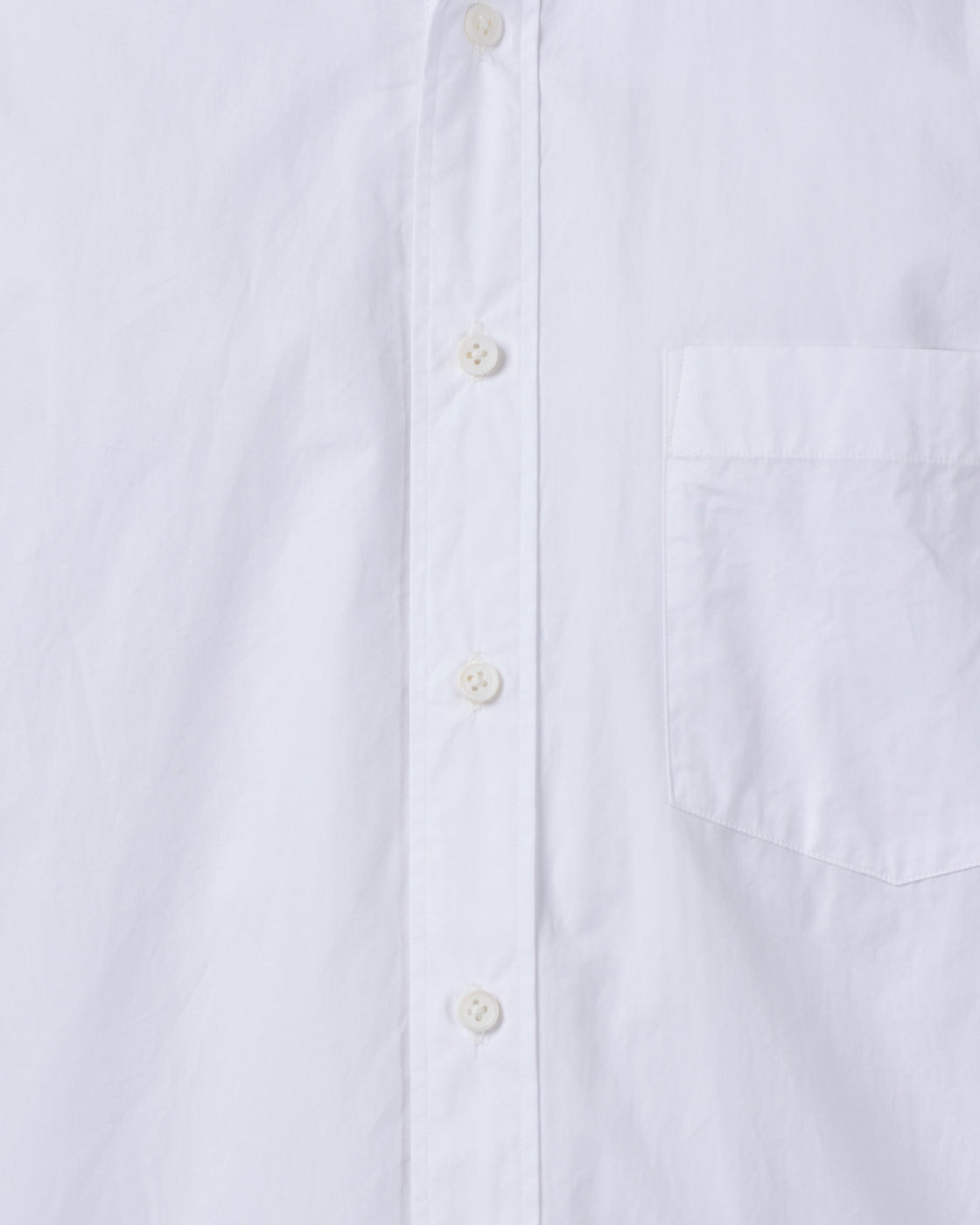 S H Cotton Regular Collar Shirt, White