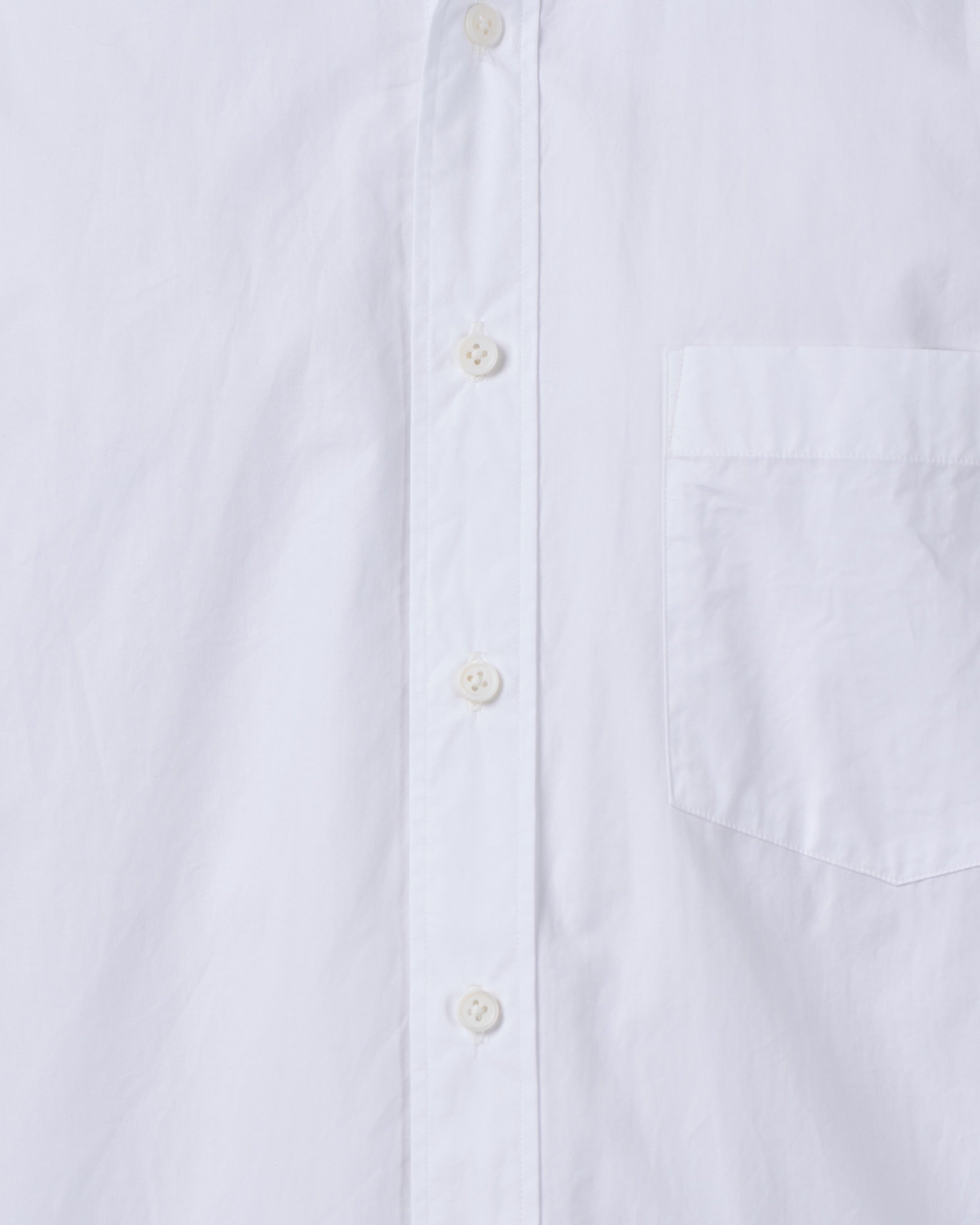 S H Cotton Regular Collar Shirt, White