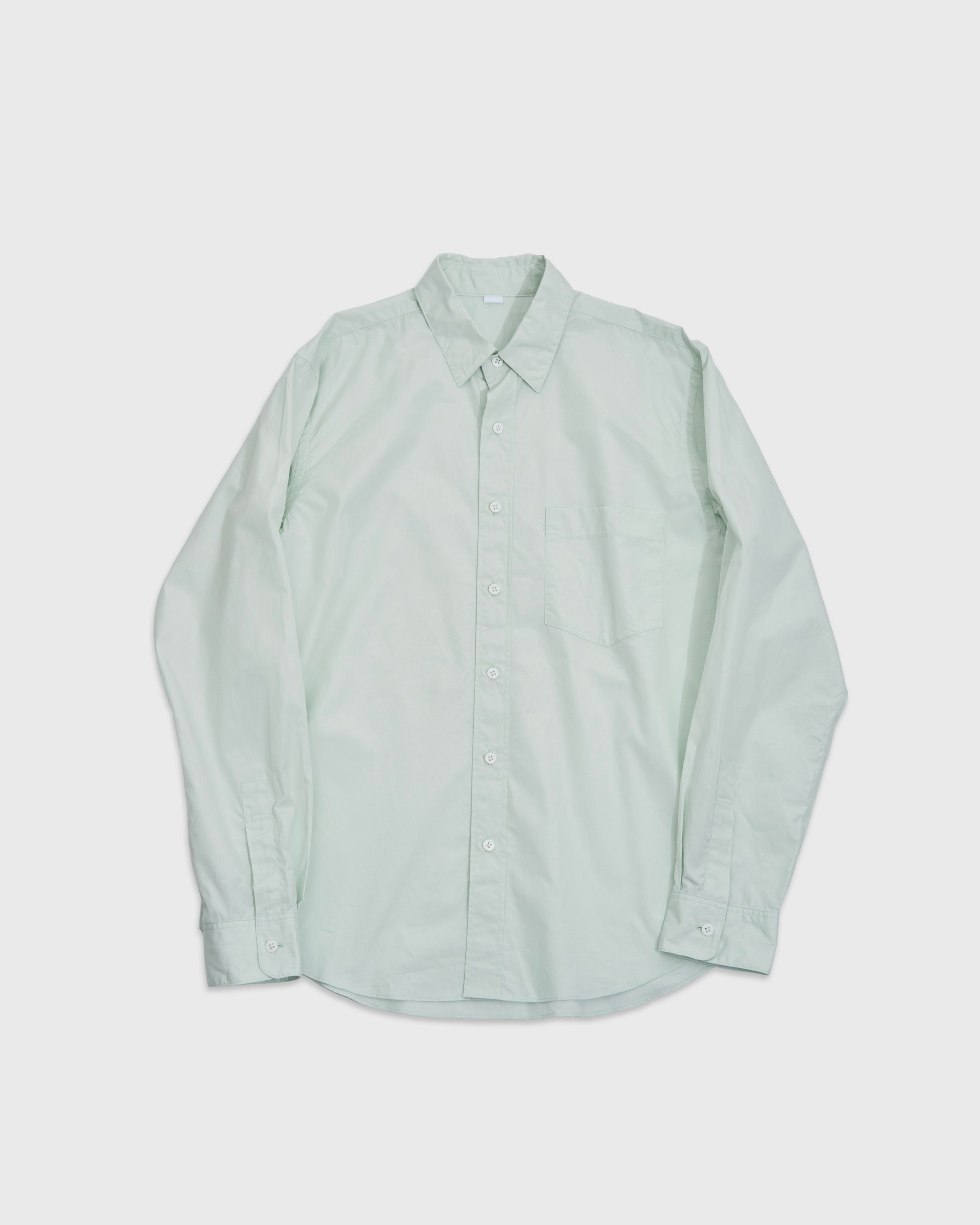 S H Regular Collar Shirt, Light Green