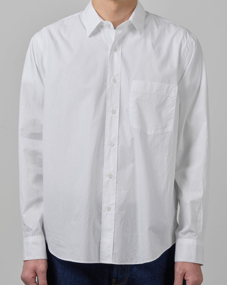 S H | Cotton Regular Collar Shirt(Alumo) – Keylime Tokyo