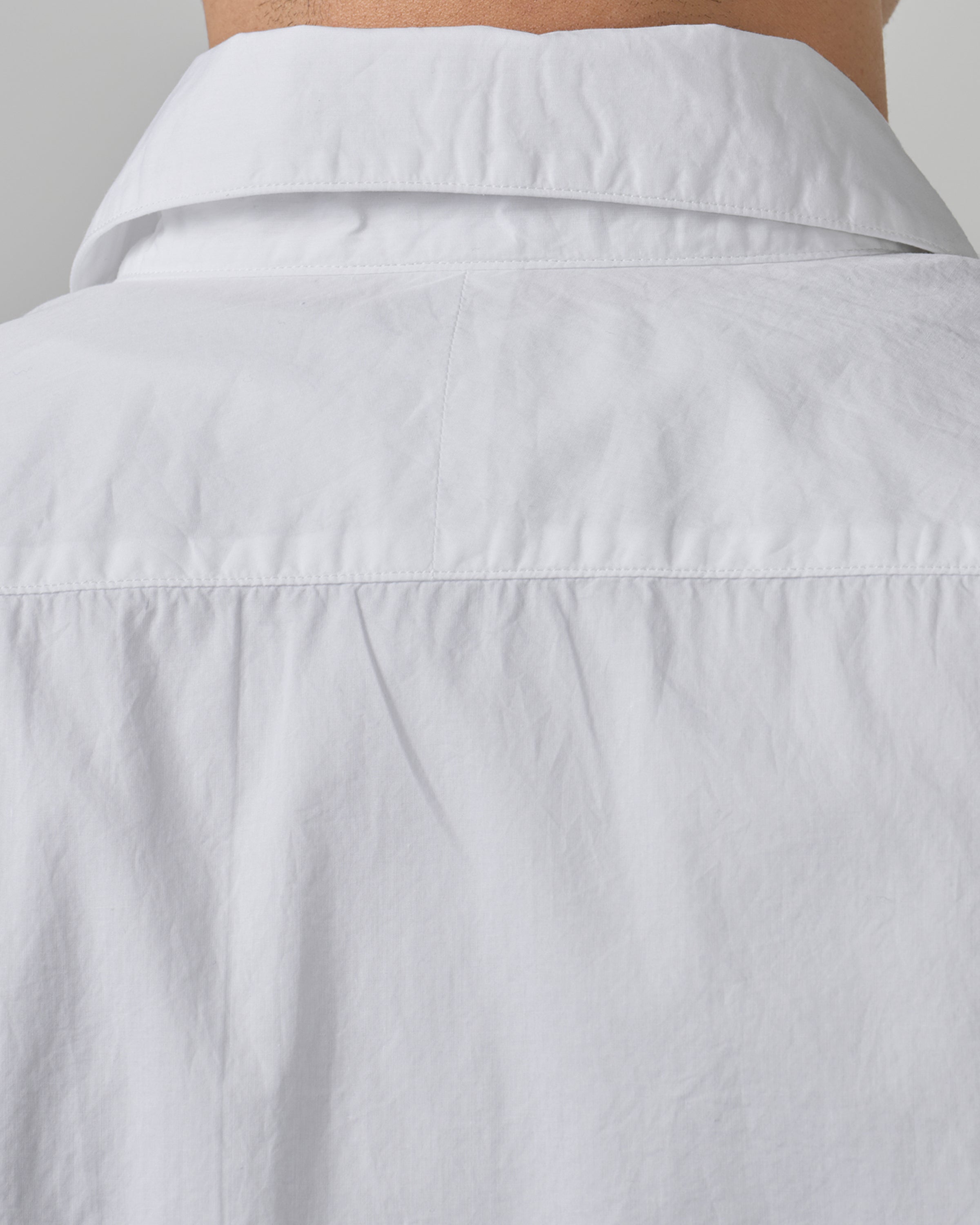 S H Cotton Regular Collar Shirt(Alumo), White