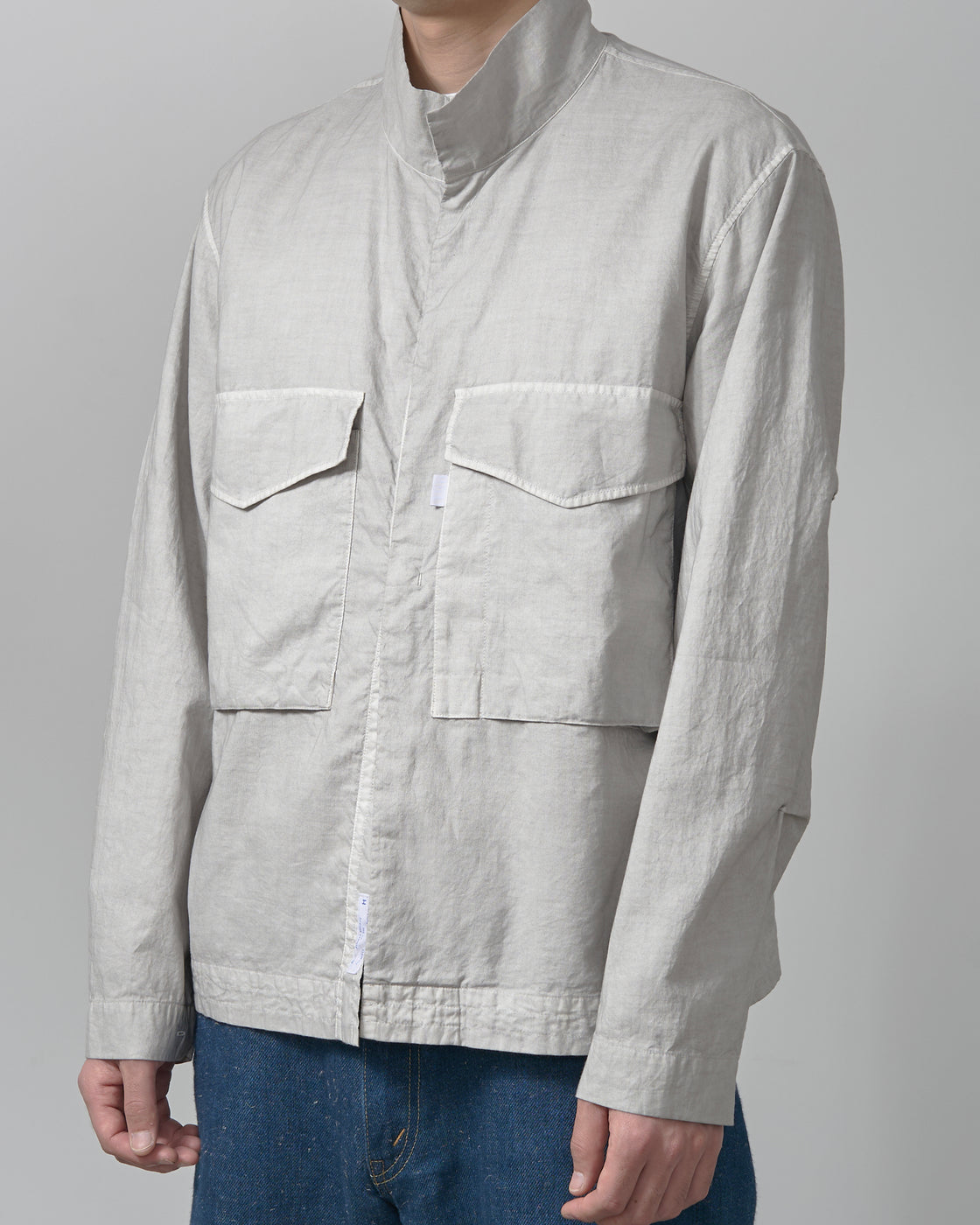 S H USWP-003 (墨染) Flight Shirt, Ink Grey