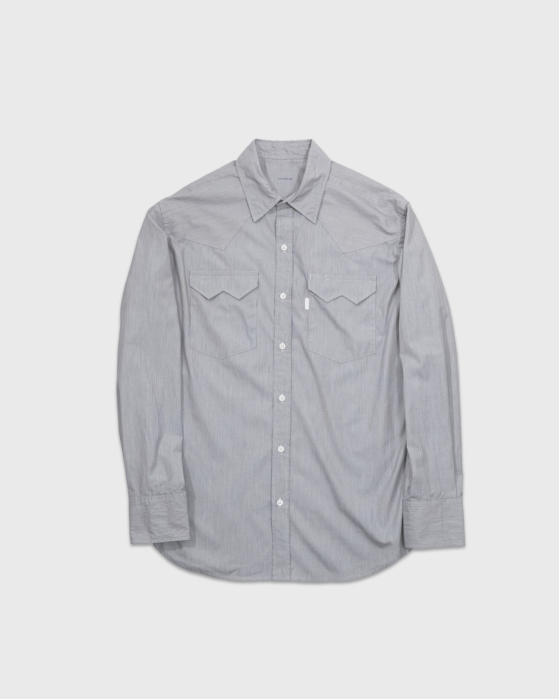 S H WSTN-005 Western Shirt, Black Stripe