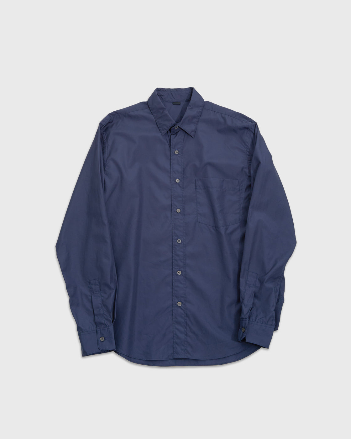 S H Regular Collar Shirt, Navy